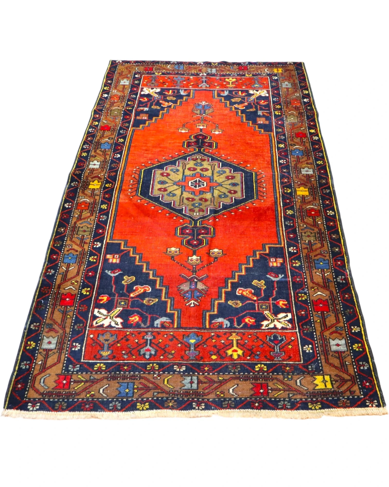 Handgeknüpfter Orientteppich, 220 × 115 cm, Wolle