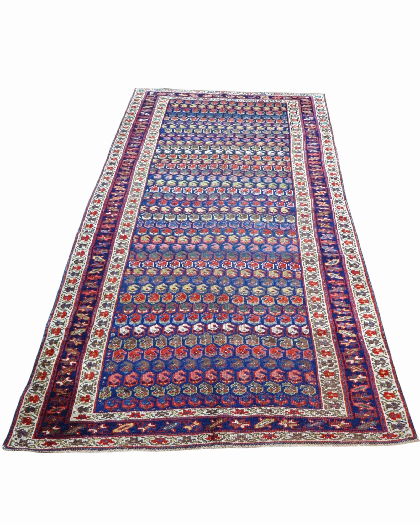 orientteppich-kaukasus-266-x-136-cm-schurwolle-handgeknupft-blau-9 Handgeknüpfter Orientteppich, 266 × 136 cm, Wolle