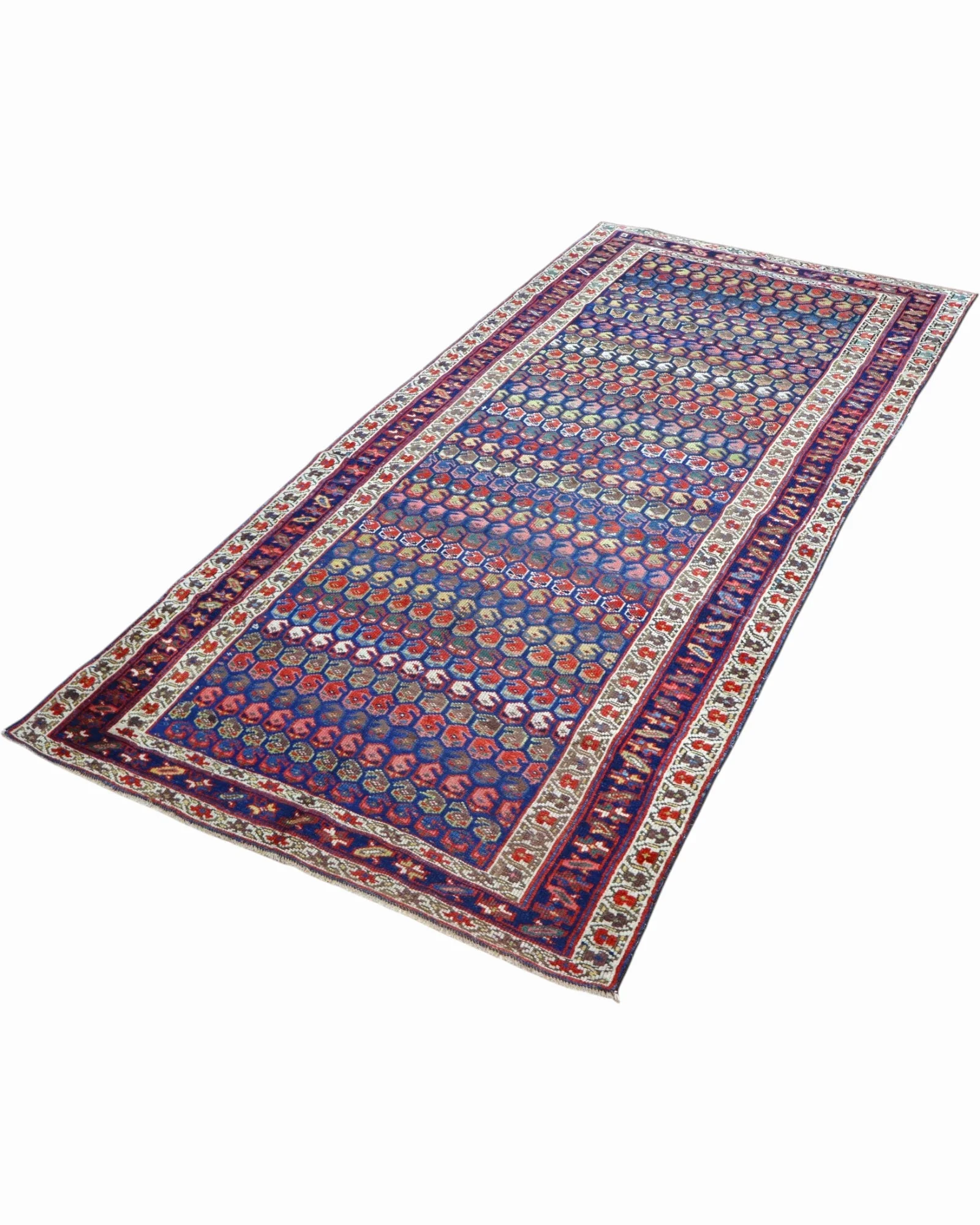 orientteppich-kaukasus-266-x-136-cm-schurwolle-handgeknupft-blau-12 Handgeknüpfter Orientteppich, 266 × 136 cm, Wolle