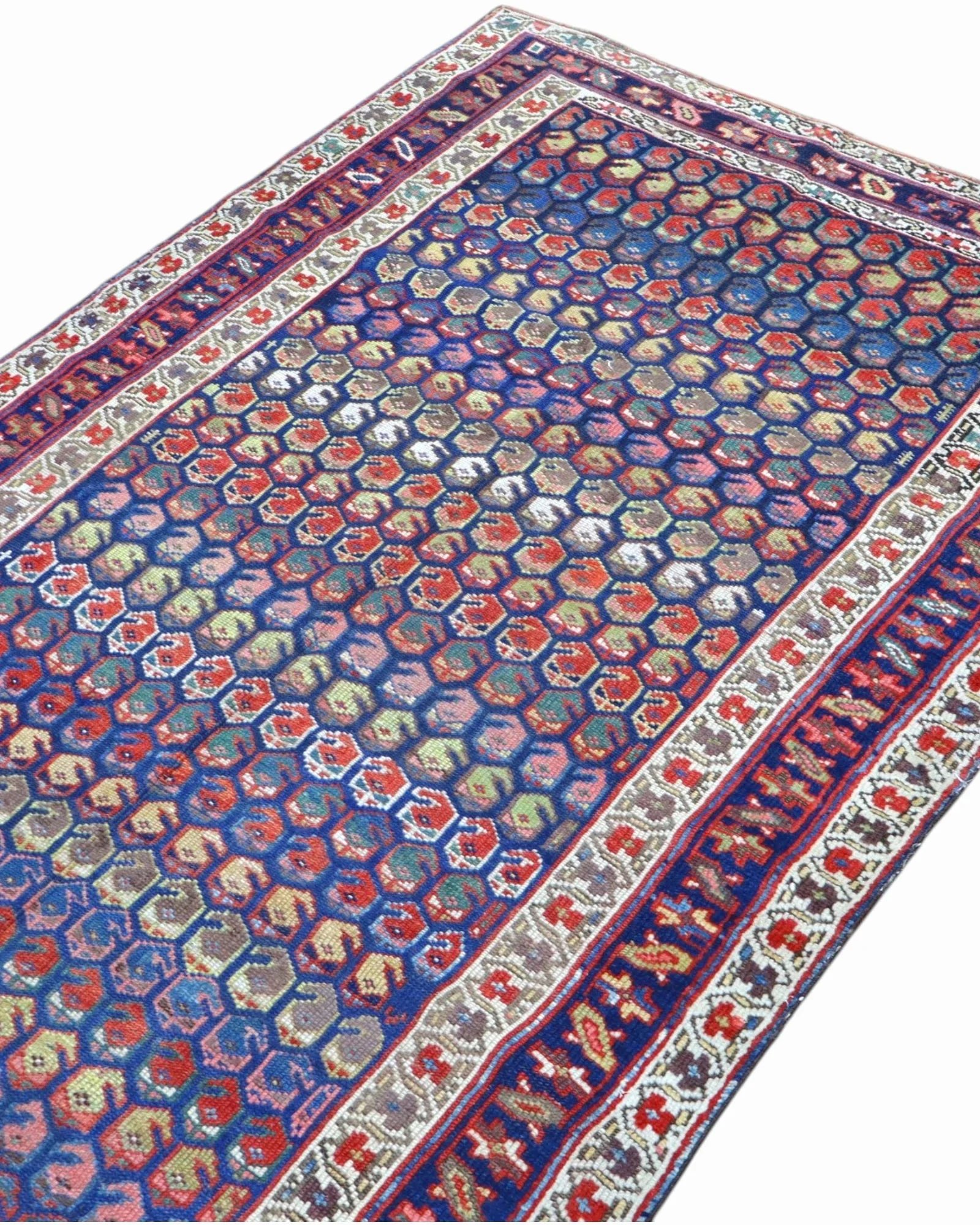 orientteppich-kaukasus-266-x-136-cm-schurwolle-handgeknupft-blau-15 Handgeknüpfter Orientteppich, 266 × 136 cm, Wolle