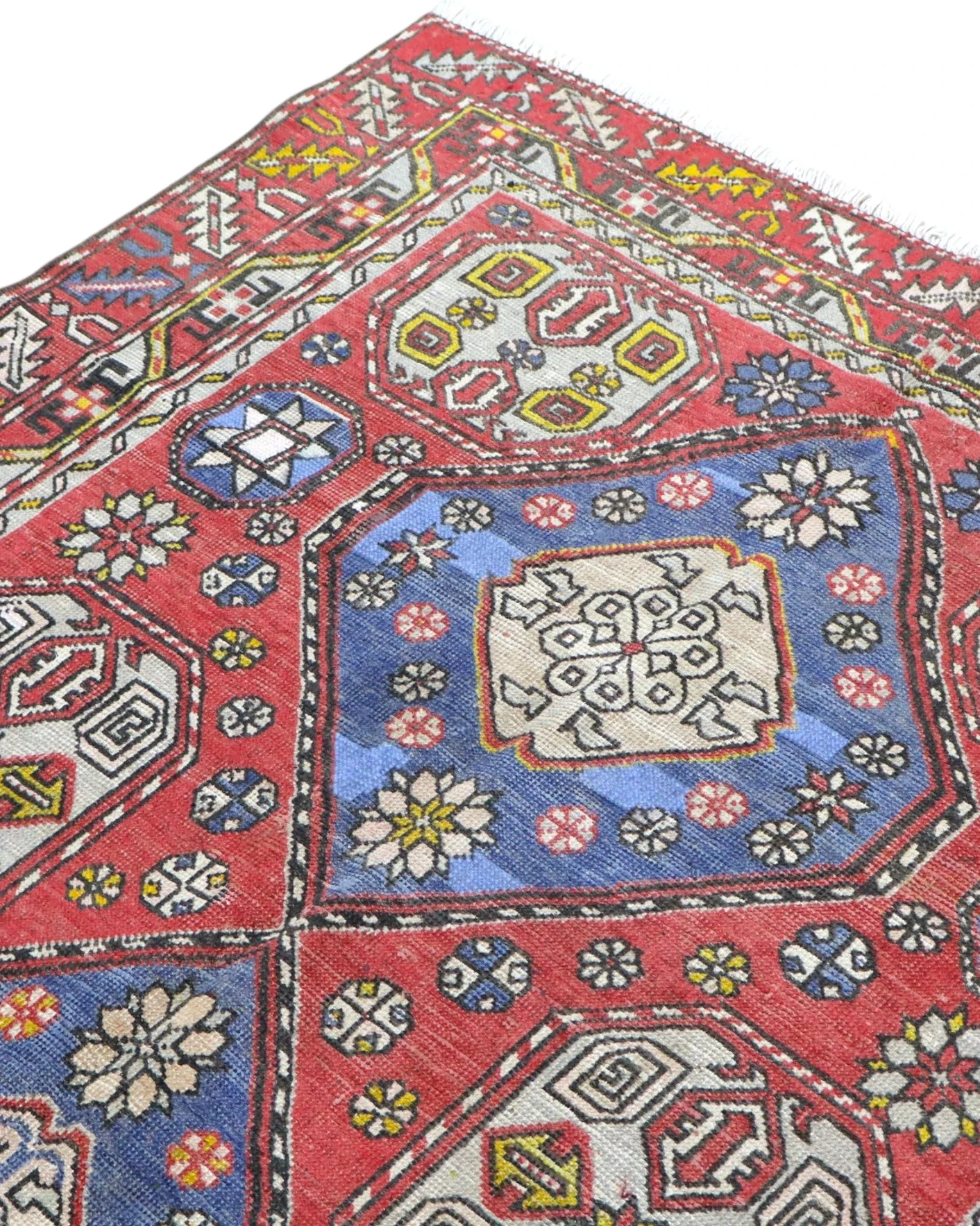Orientteppich 222 × 125 cm aus Wolle, handgeknüpft