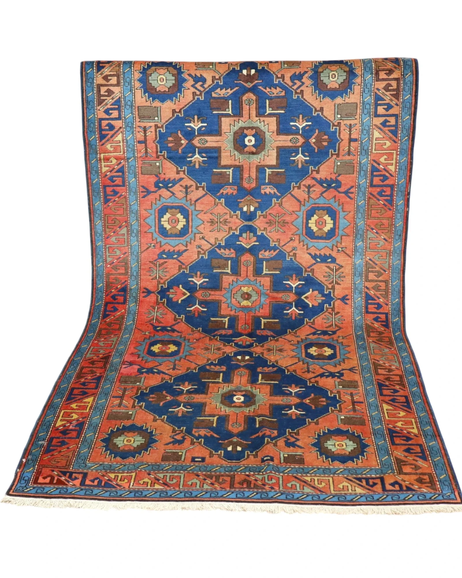 Orientteppich 228 × 136 cm aus Wolle, handgeknüpft