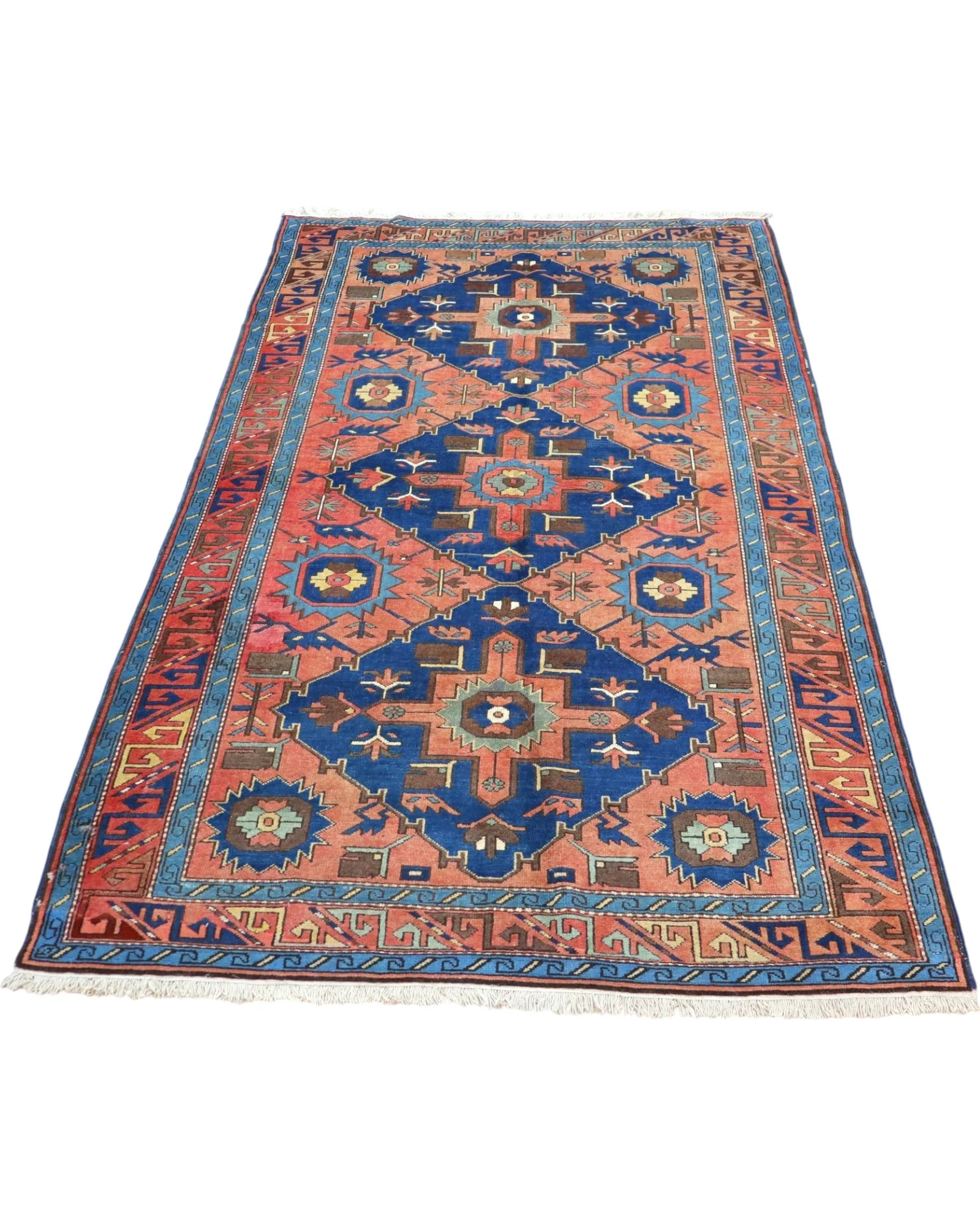 Orientteppich 228 × 136 cm aus Wolle, handgeknüpft