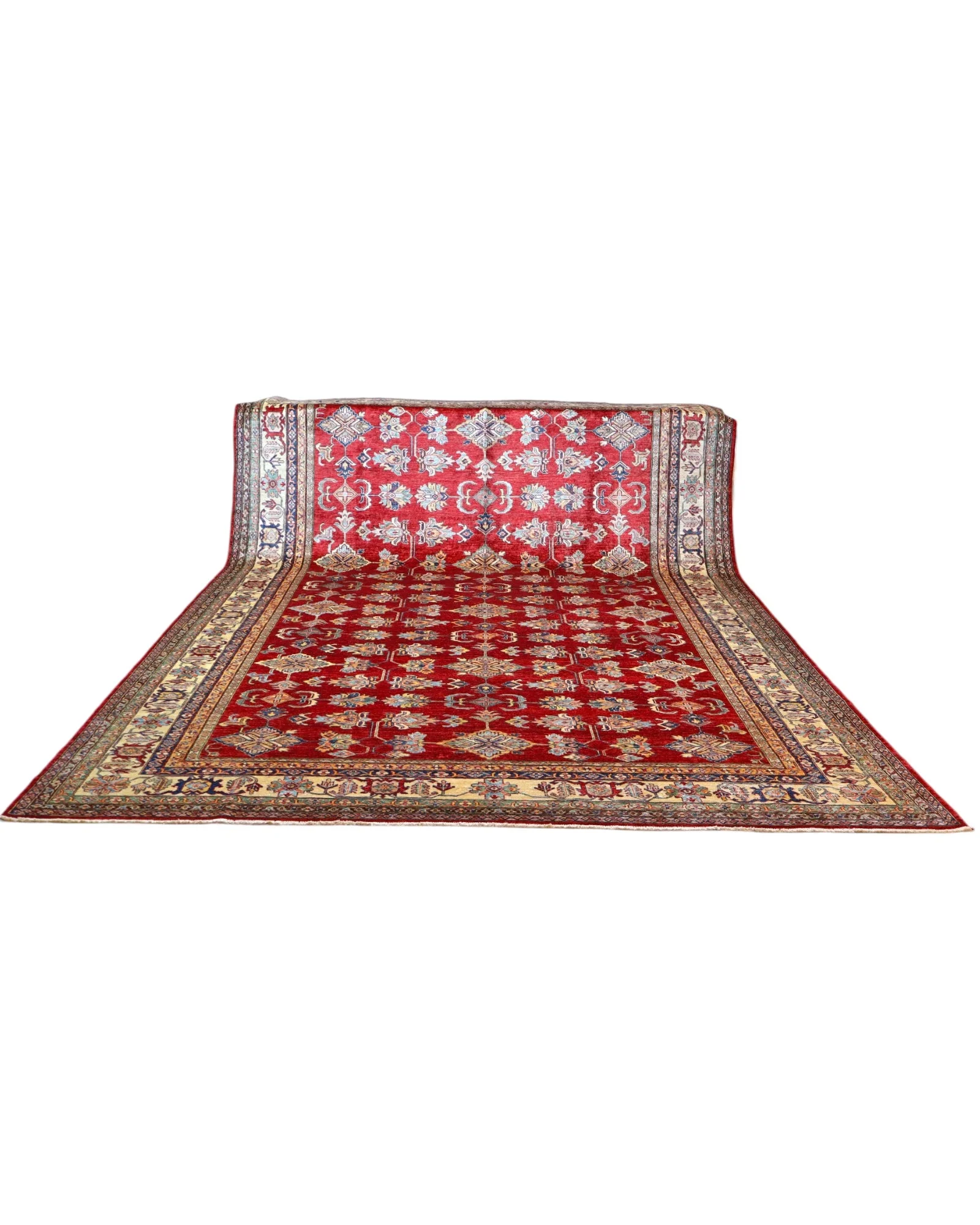 Handgeknüpfter Kazak Orientteppich, 445 × 307 cm, Wolle