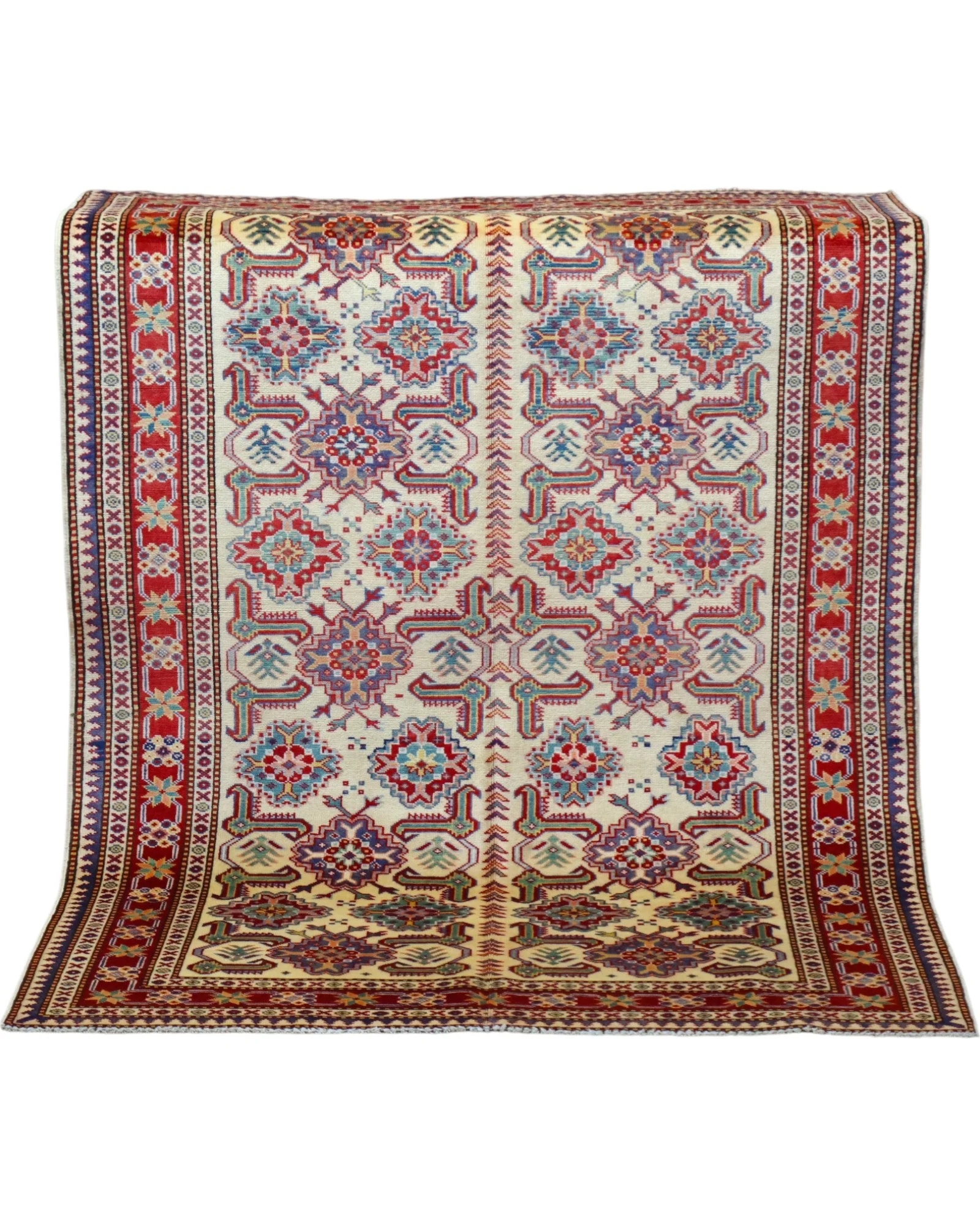 Orientteppich 165 × 122 cm aus Wolle, handgeknüpft