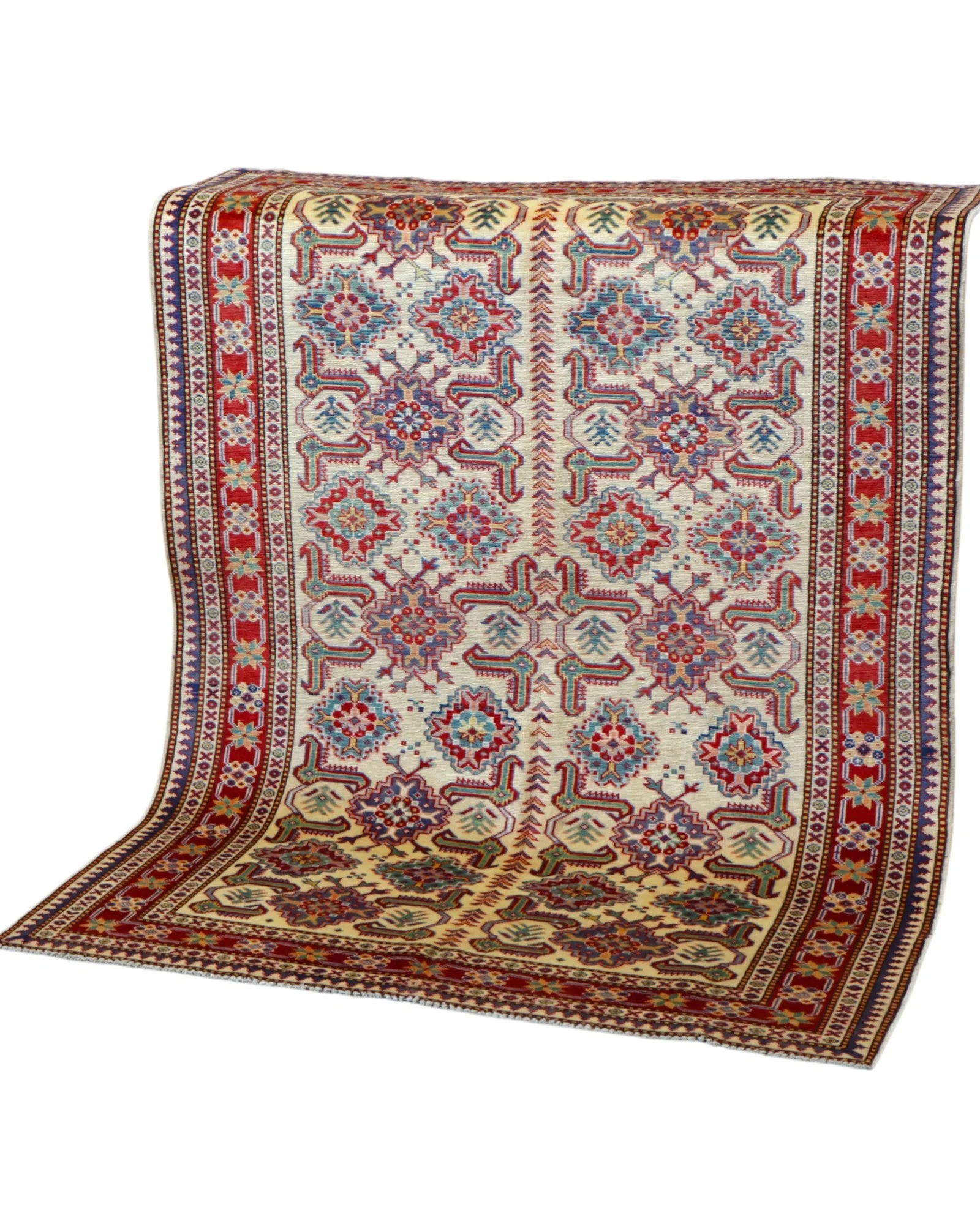 Orientteppich 165 × 122 cm aus Wolle, handgeknüpft