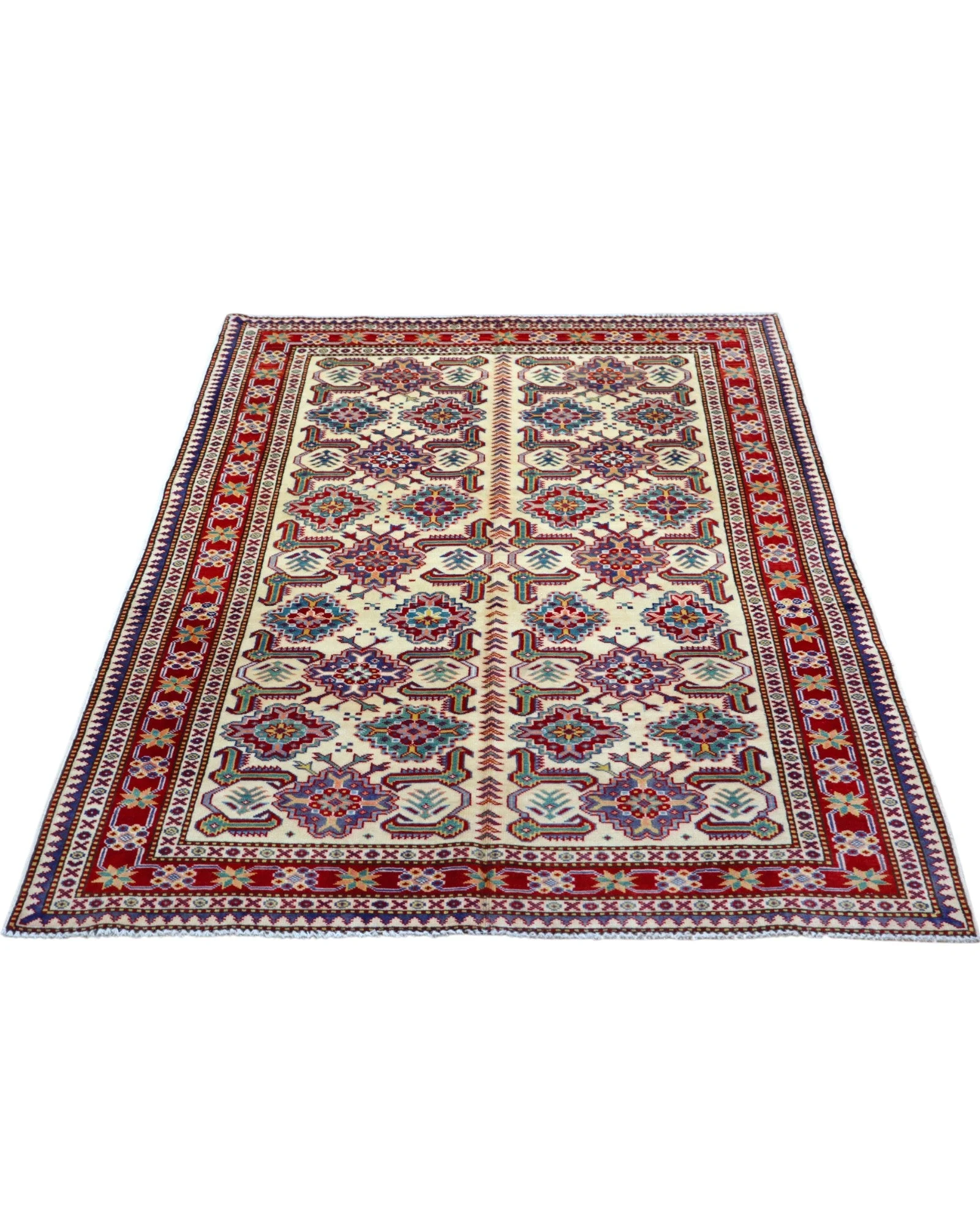 Orientteppich 165 × 122 cm aus Wolle, handgeknüpft