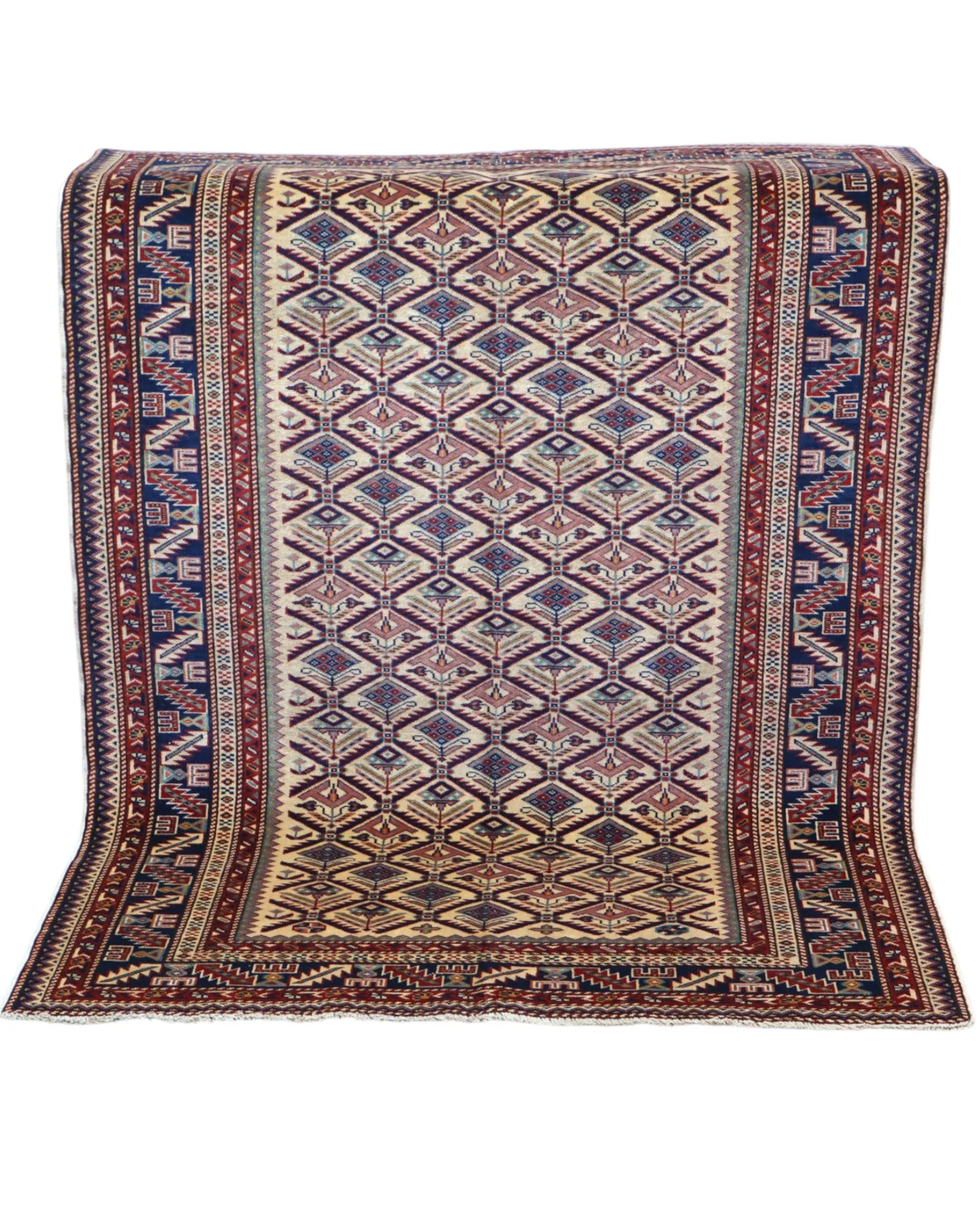 Orientteppich 167 × 122 cm aus Wolle, handgeknüpft
