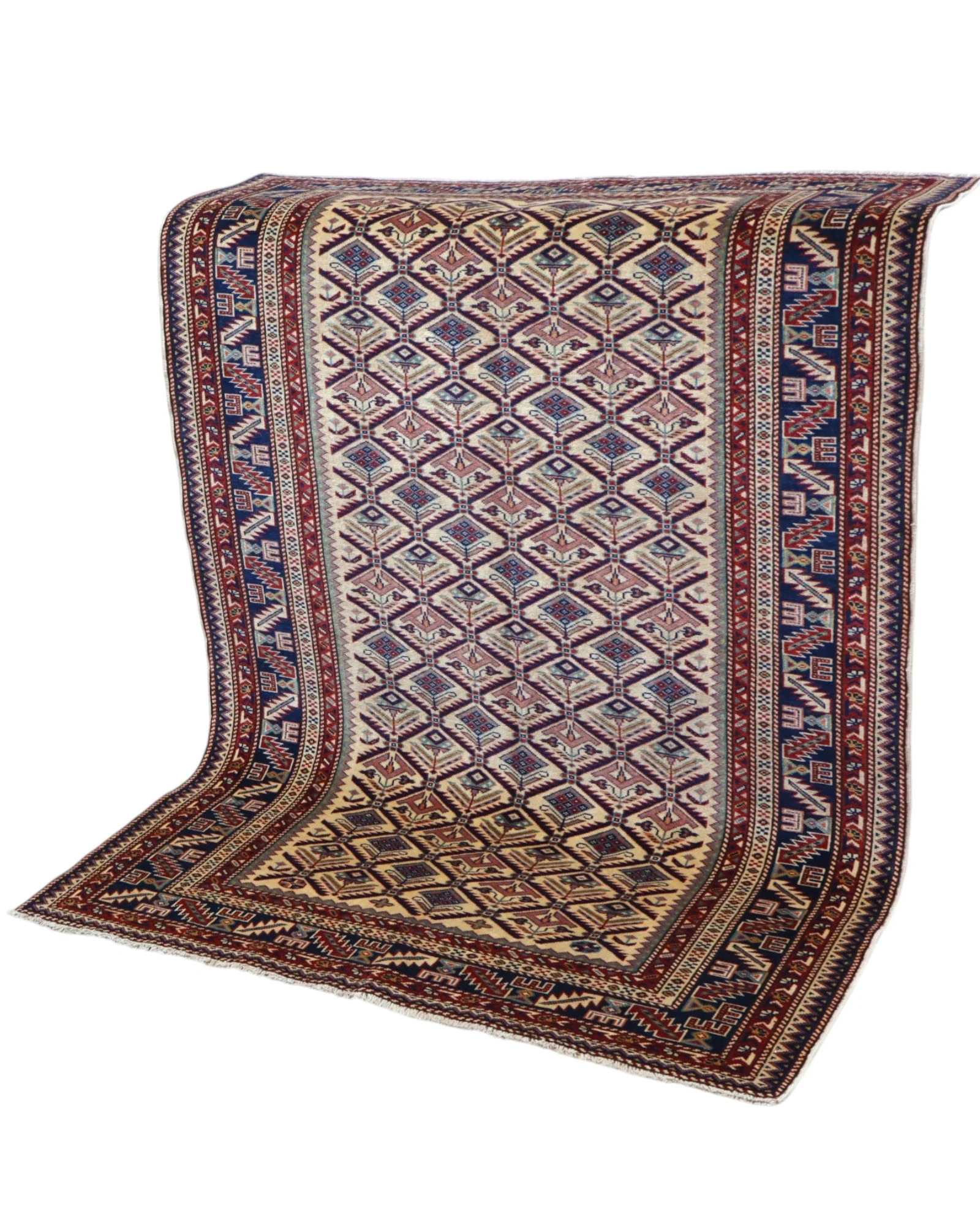Orientteppich 167 × 122 cm aus Wolle, handgeknüpft
