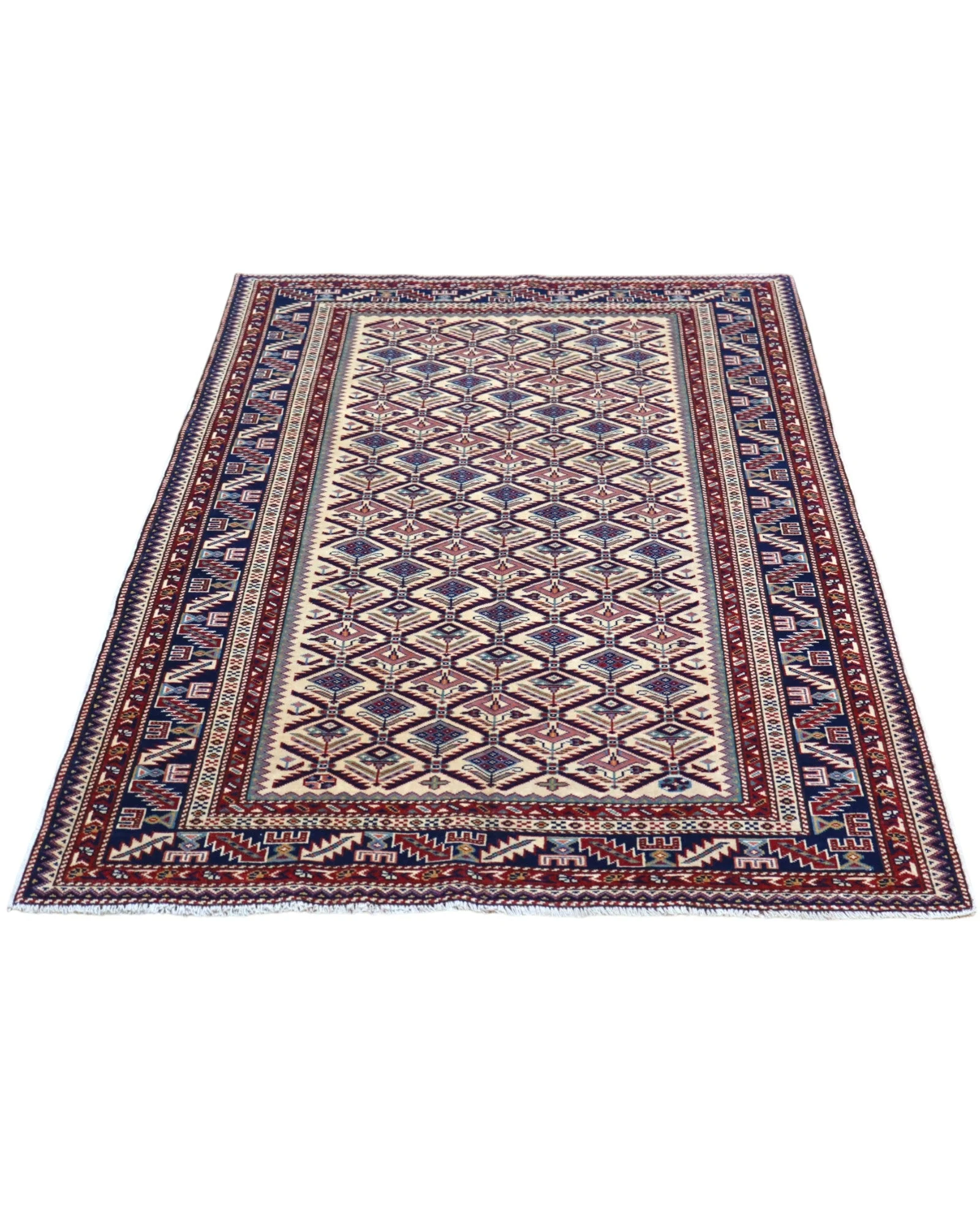 Orientteppich 167 × 122 cm aus Wolle, handgeknüpft