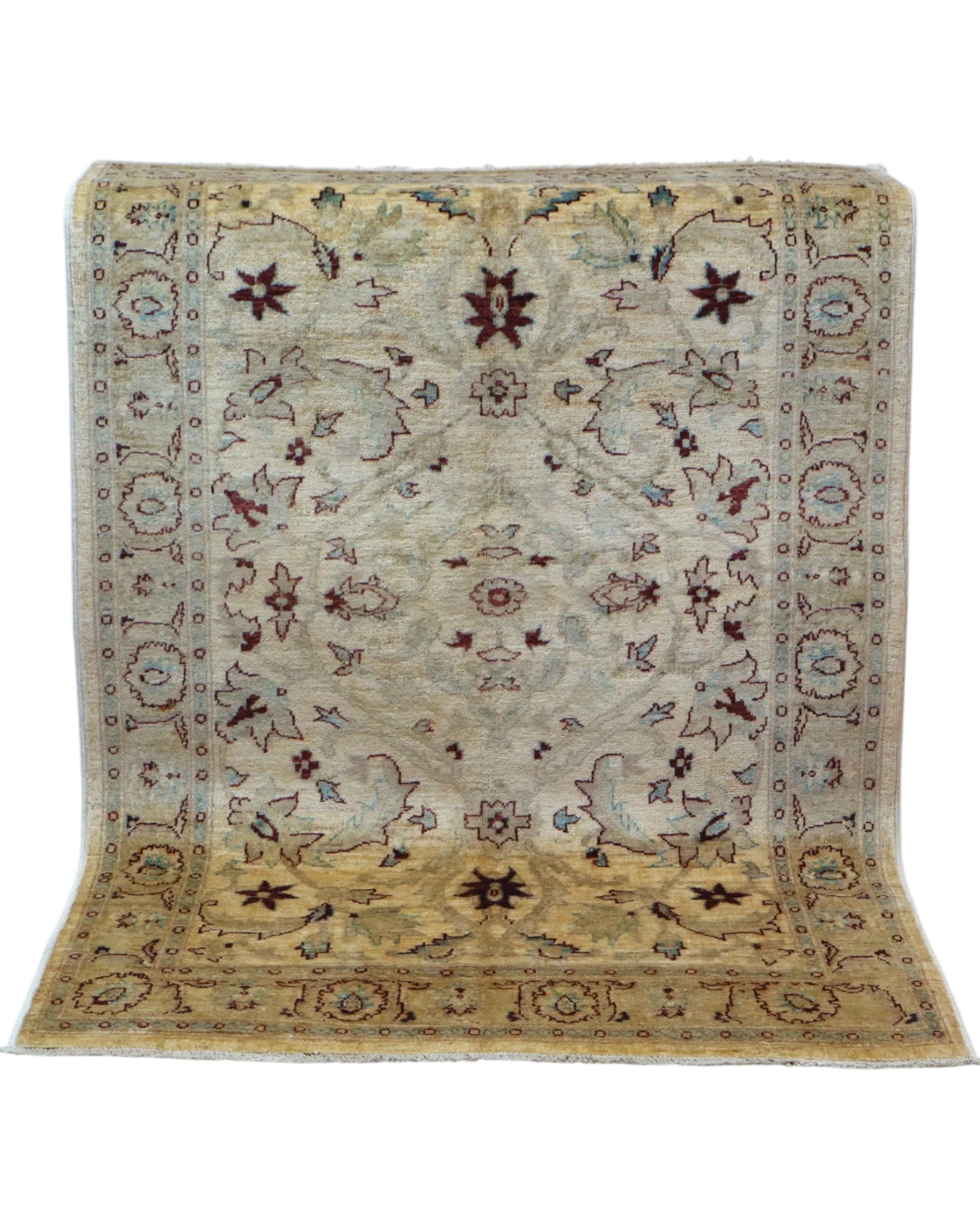 Ziegler Orientteppich 182 × 125 cm aus Wolle, handgeknüpft