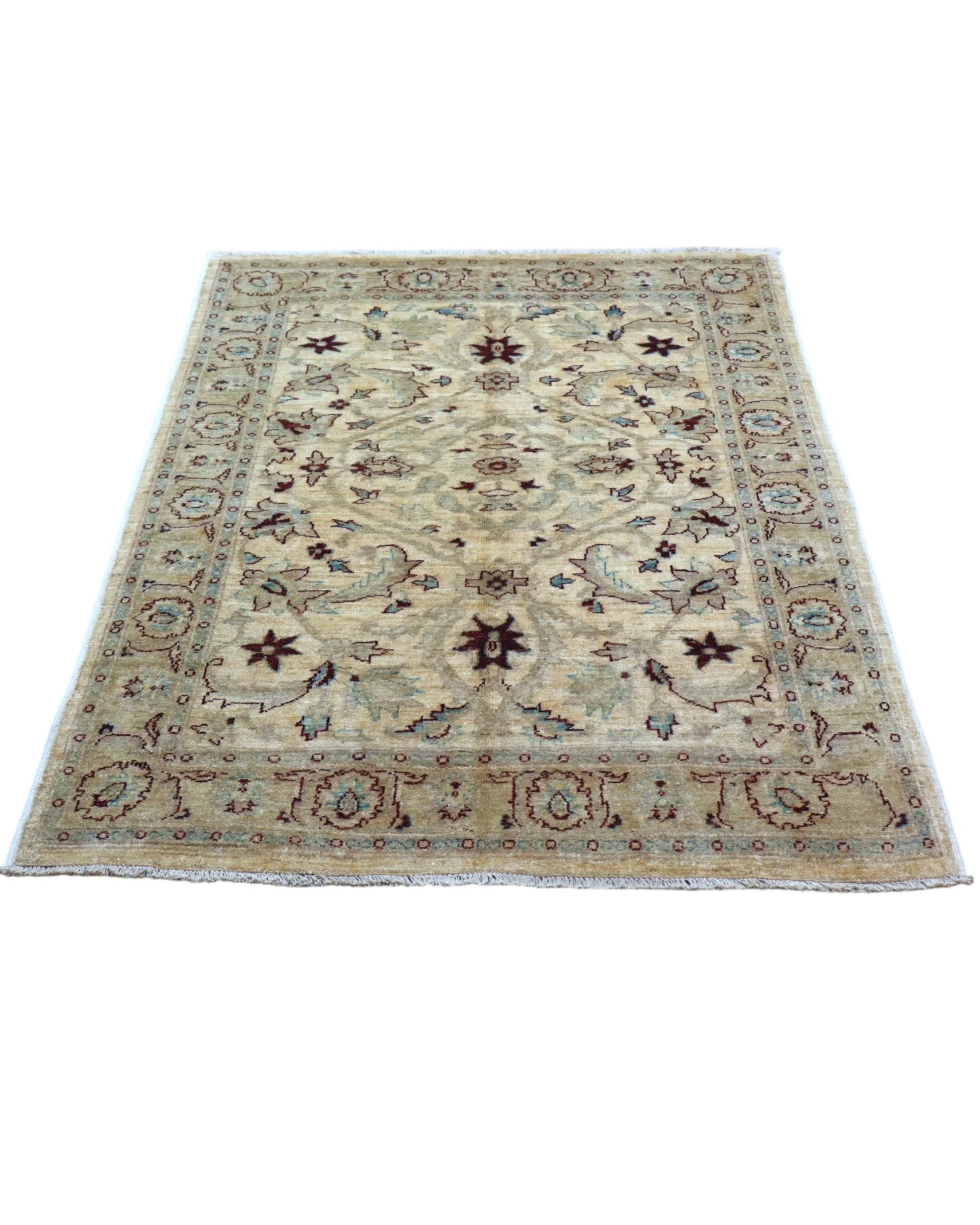 Ziegler Orientteppich 182 × 125 cm aus Wolle, handgeknüpft
