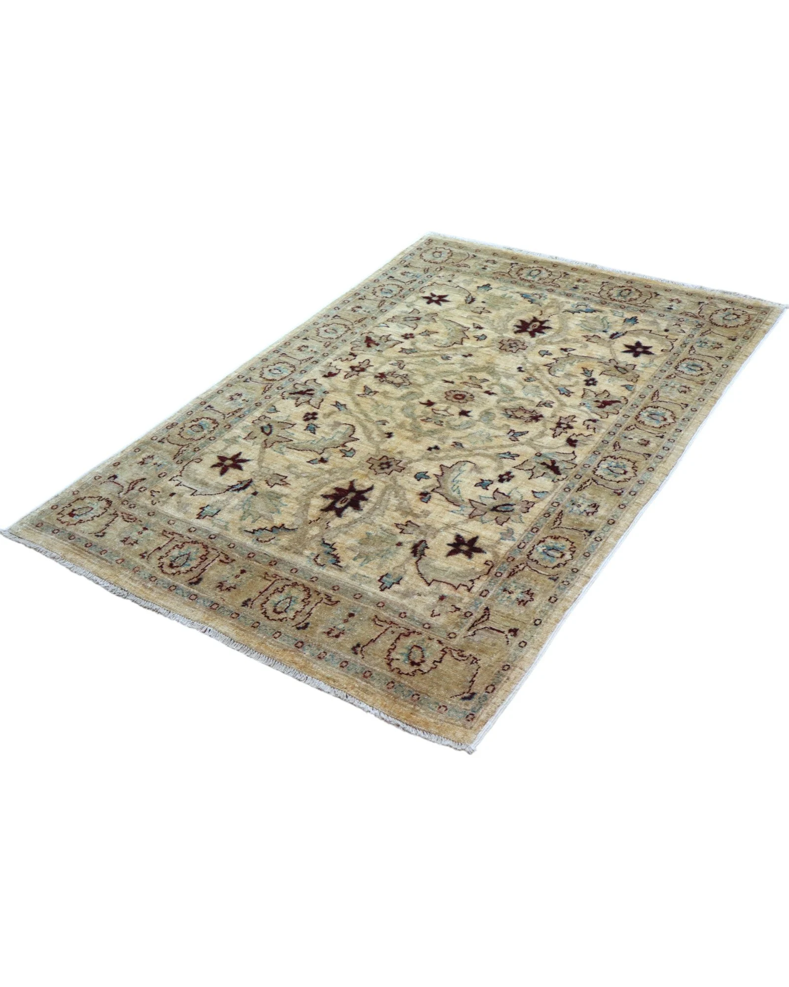 Ziegler Orientteppich 182 × 125 cm aus Wolle, handgeknüpft