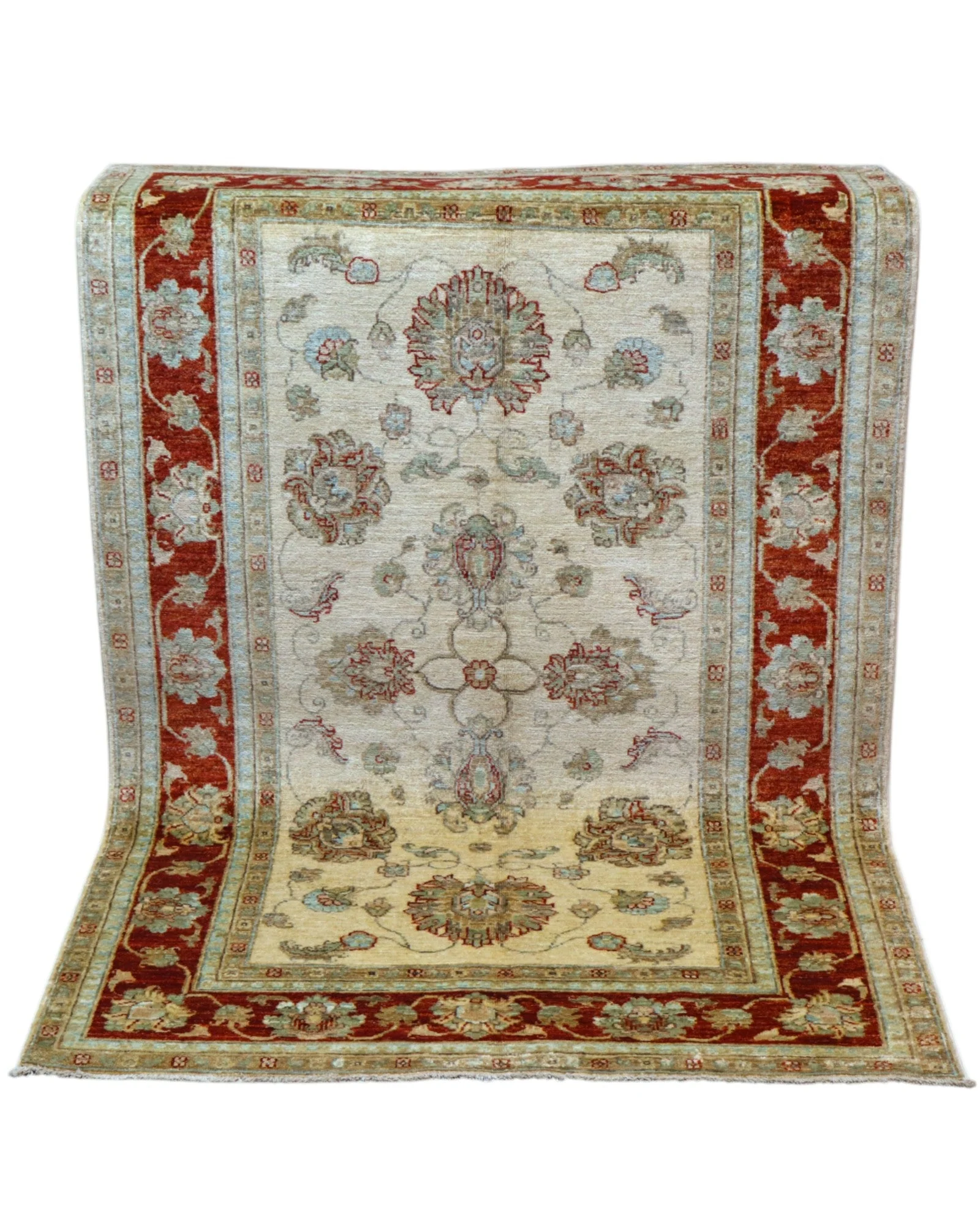 Ziegler Orientteppich 184 × 116 cm aus Wolle, handgeknüpft
