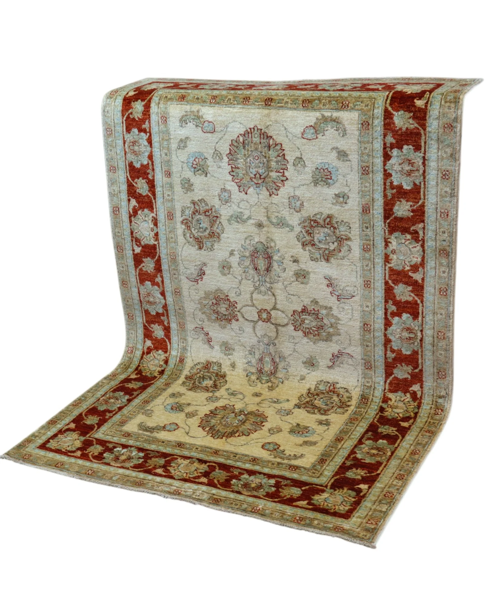 Ziegler Orientteppich 184 × 116 cm aus Wolle, handgeknüpft