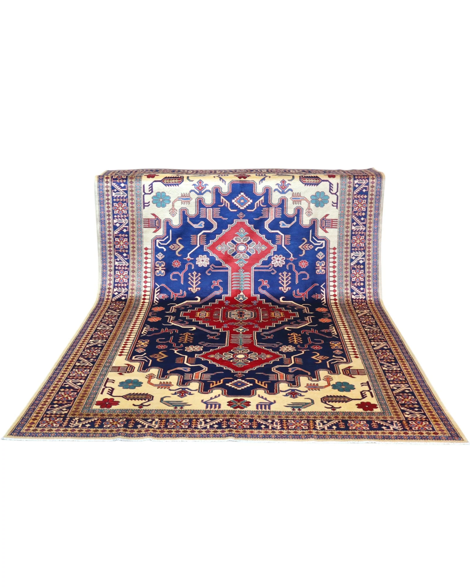Orientteppich 317 × 224 cm aus Wolle, handgeknüpft