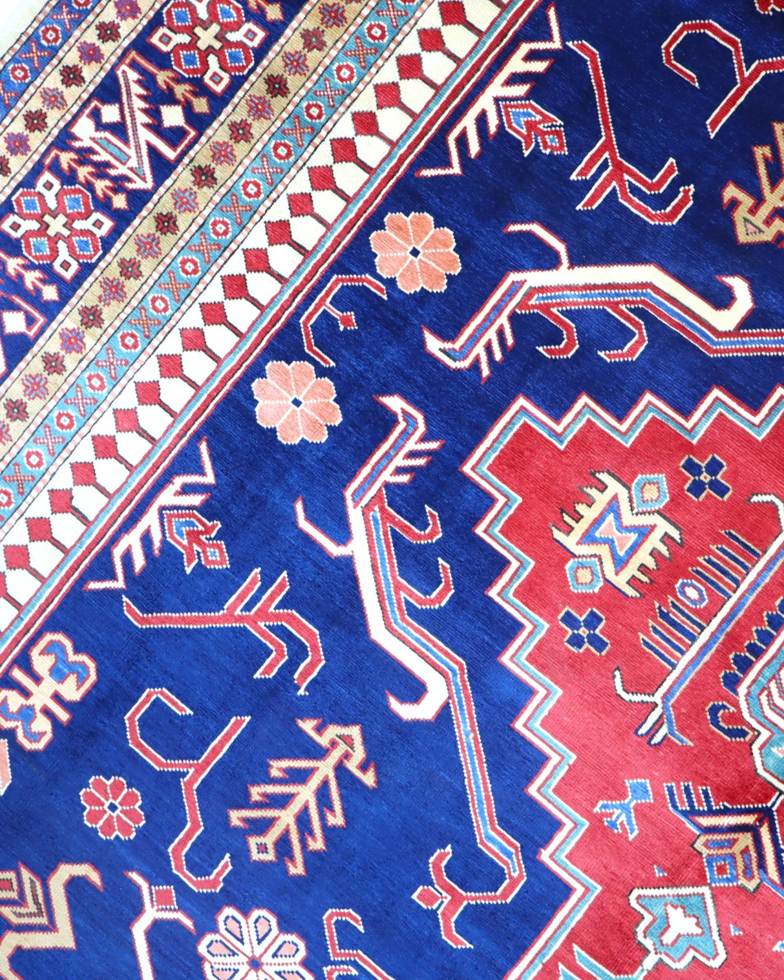 Orientteppich 317 × 224 cm aus Wolle, handgeknüpft