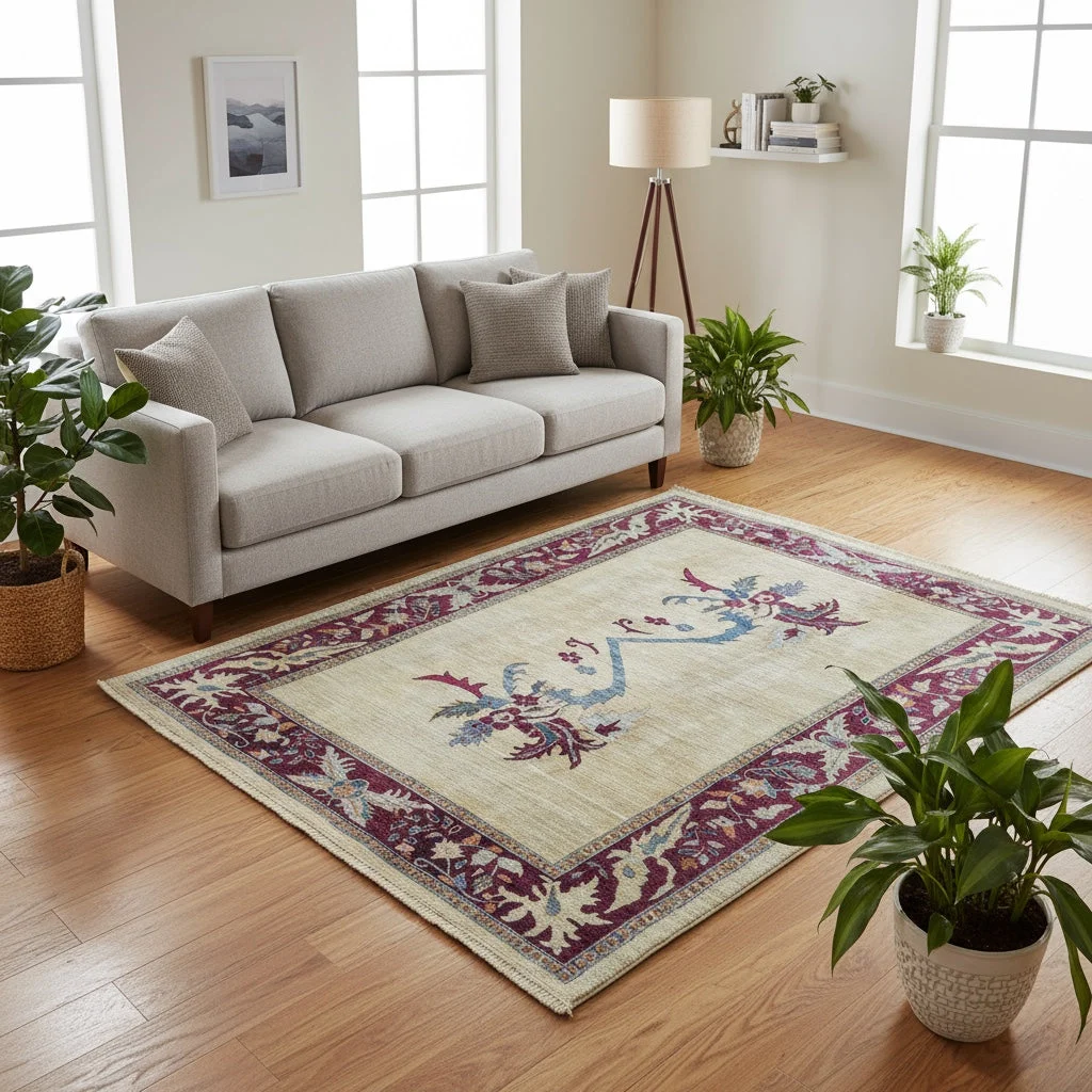 orientteppich-afghanistan-232-x-180-cm-schurwolle-handgeknupft-8 Kazak Orientteppich 232 × 180 cm aus Wolle, handgeknüpft