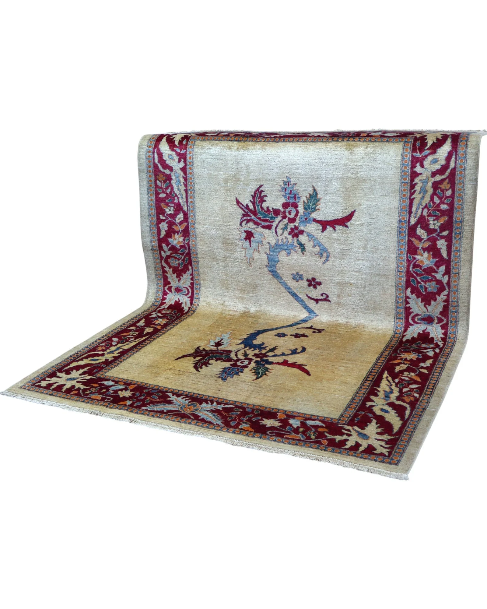 orientteppich-afghanistan-232-x-180-cm-schurwolle-handgeknupft-13 Kazak Orientteppich 232 × 180 cm aus Wolle, handgeknüpft