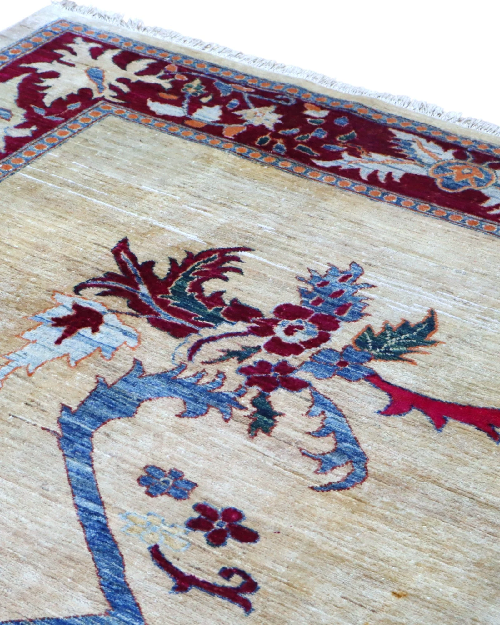 orientteppich-afghanistan-232-x-180-cm-schurwolle-handgeknupft-22 Kazak Orientteppich 232 × 180 cm aus Wolle, handgeknüpft