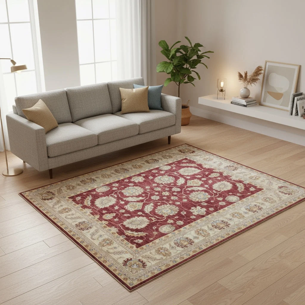 orientteppich-afghanistan-246-x-201-cm-schurwolle-handgeknupft-4 Handgeknüpfter Ziegler Orientteppich, 246 × 201 cm, Wolle