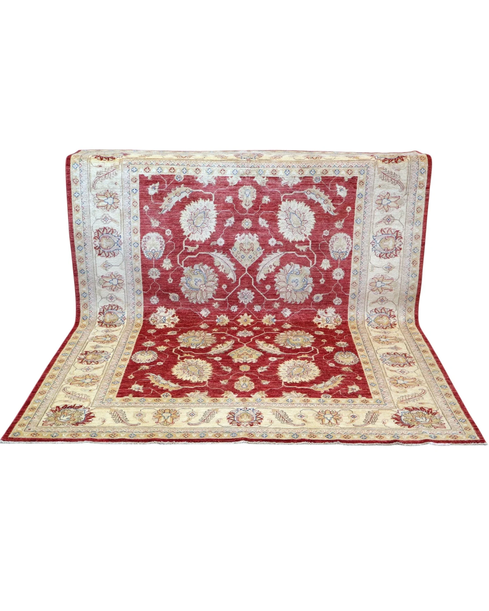 orientteppich-afghanistan-246-x-201-cm-schurwolle-handgeknupft-6 Handgeknüpfter Ziegler Orientteppich, 246 × 201 cm, Wolle