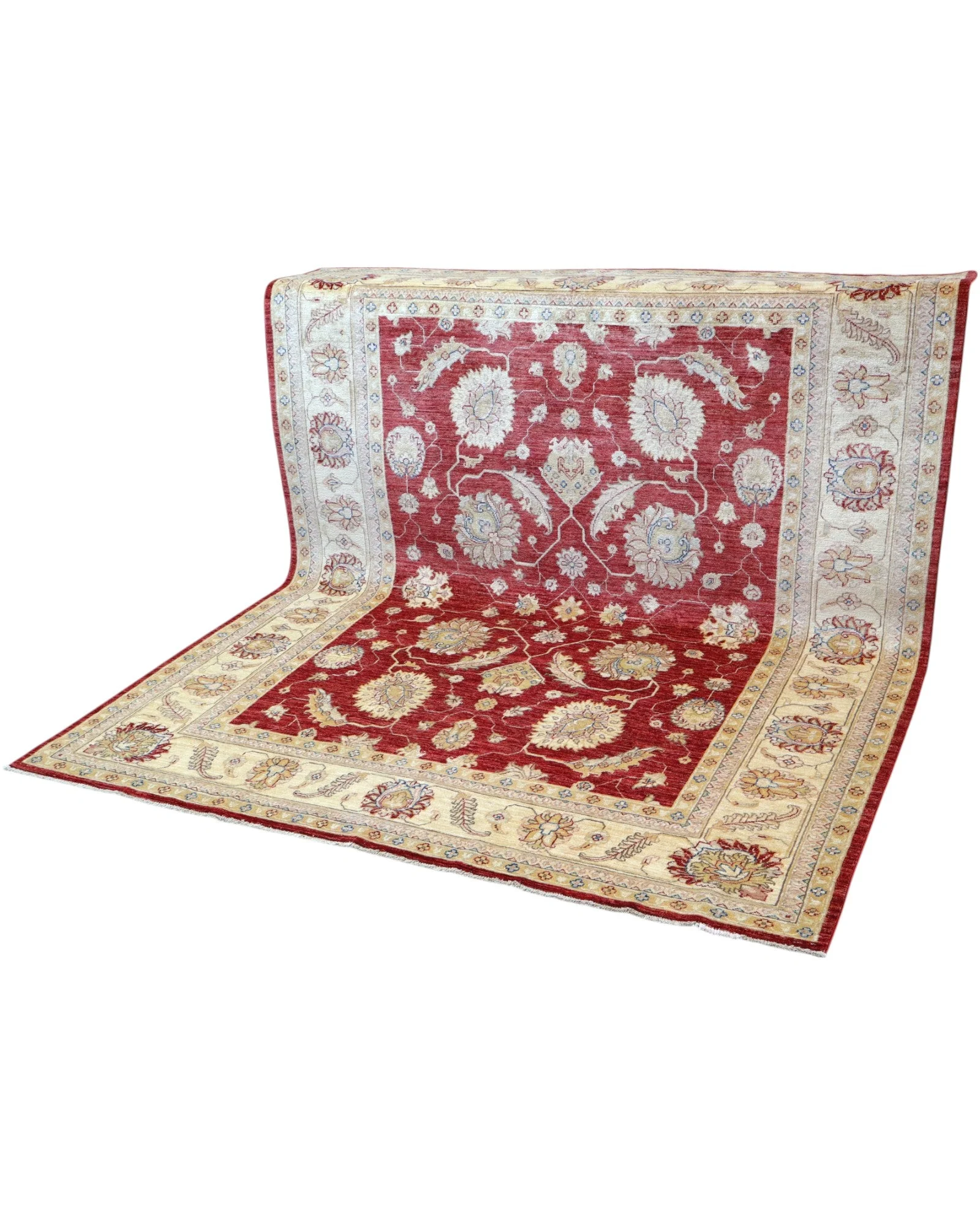 orientteppich-afghanistan-246-x-201-cm-schurwolle-handgeknupft-8 Handgeknüpfter Ziegler Orientteppich, 246 × 201 cm, Wolle