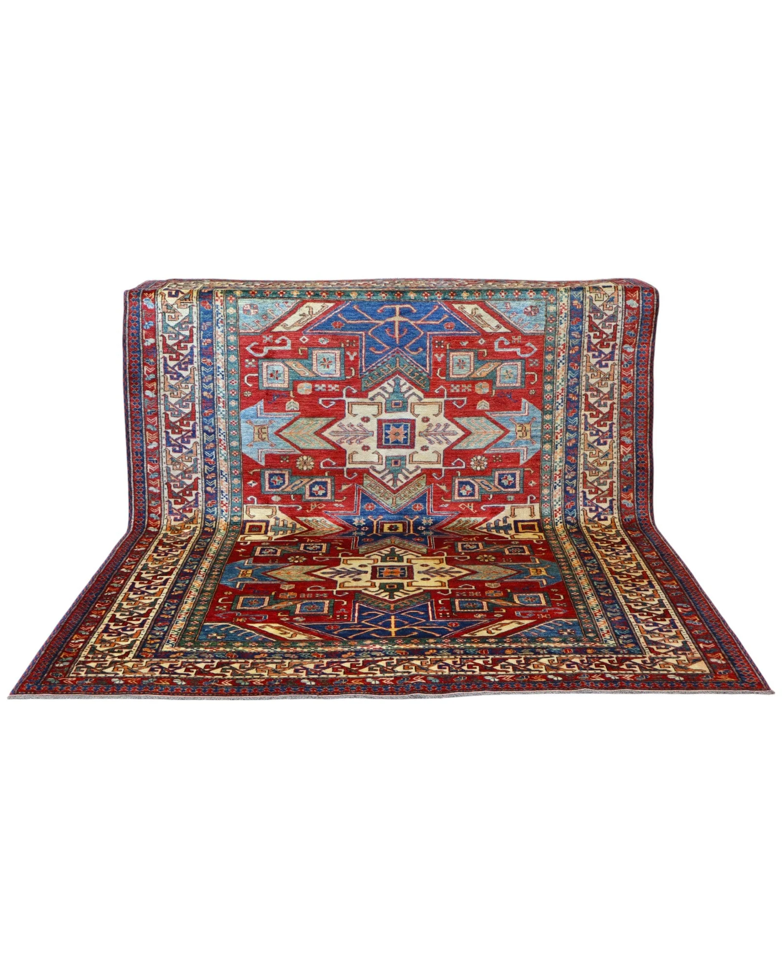 Handgeknüpfter Kazak Orientteppich, 247 × 215 cm, Wolle