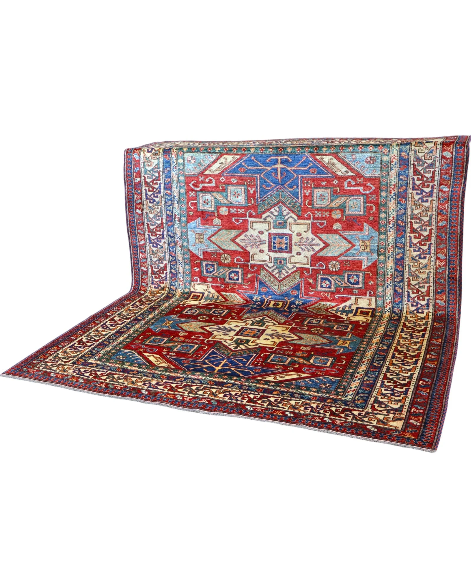 Handgeknüpfter Kazak Orientteppich, 247 × 215 cm, Wolle