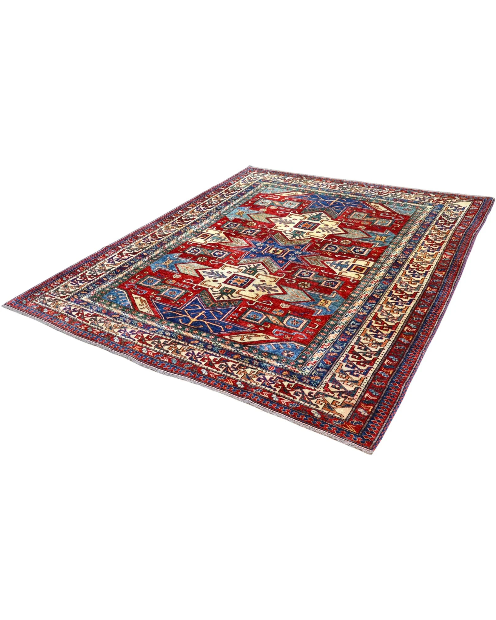 Handgeknüpfter Kazak Orientteppich, 247 × 215 cm, Wolle