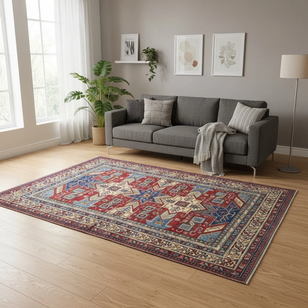 Handgeknüpfter Kazak Orientteppich, 247 × 215 cm, Wolle
