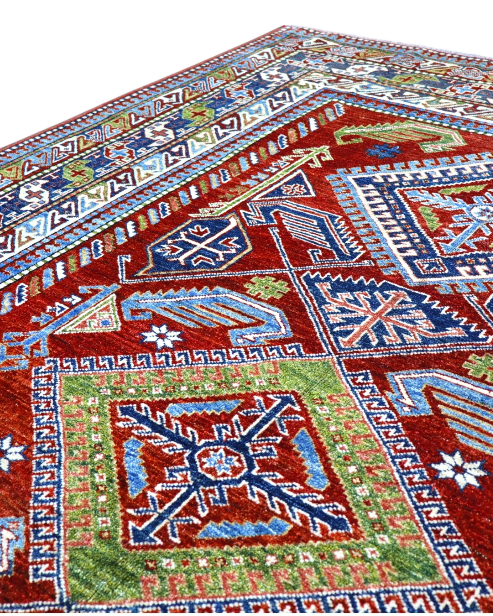Kazak Orientteppich 259 × 196 cm aus Wolle, handgeknüpft