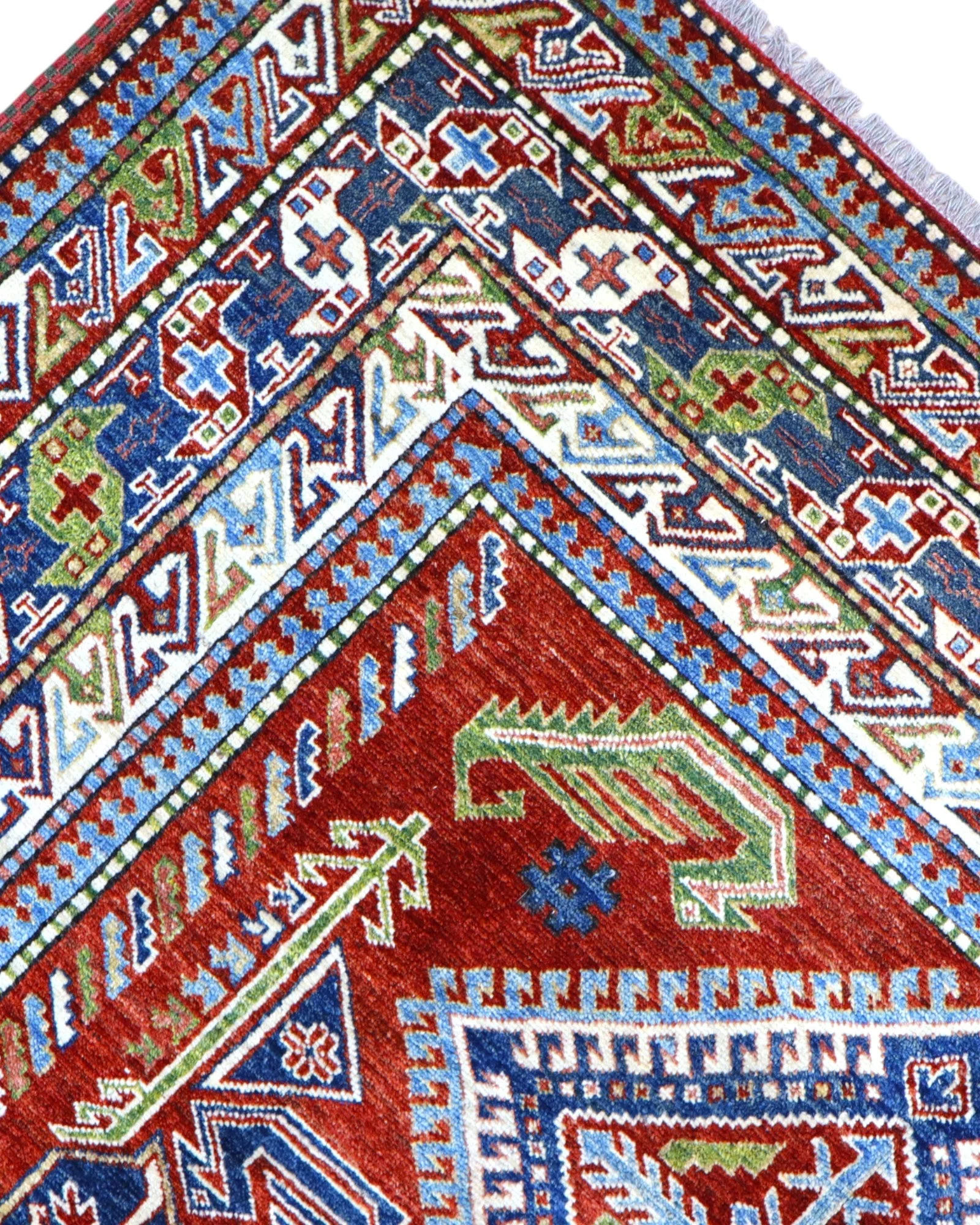 Kazak Orientteppich 259 × 196 cm aus Wolle, handgeknüpft