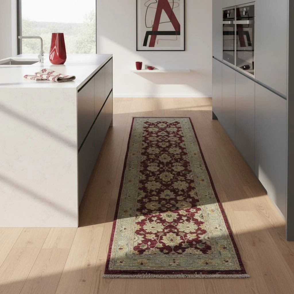 Ziegler Orientteppich 250 × 80 cm aus Wolle, handgeknüpft