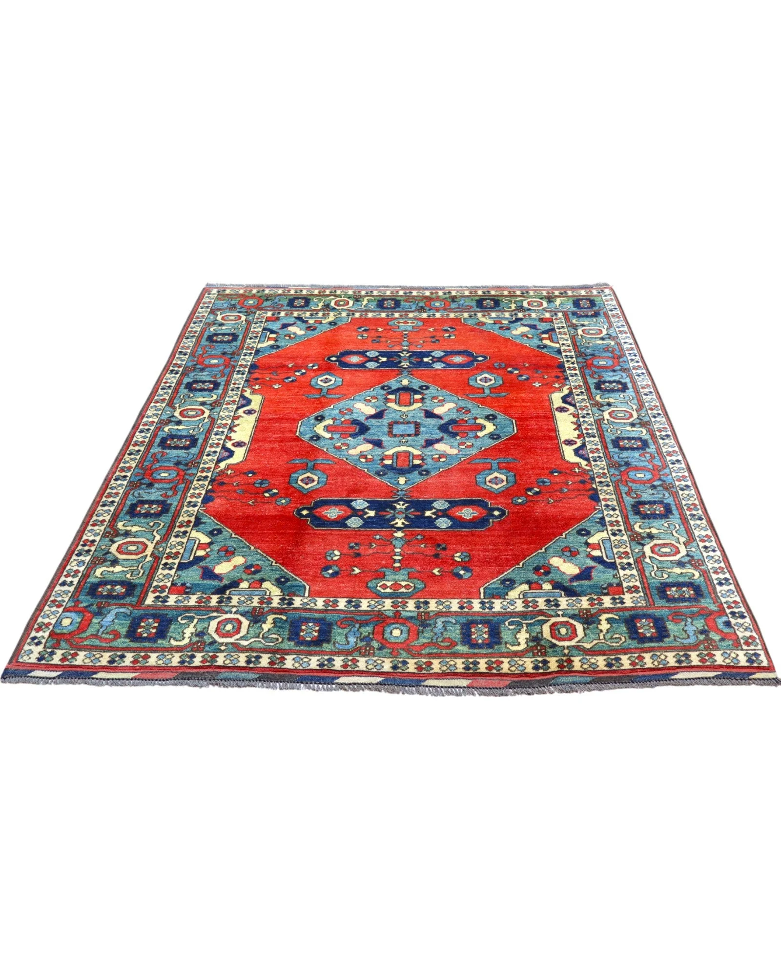 Kazak Orientteppich aus Afghanistan, 204 × 171 cm