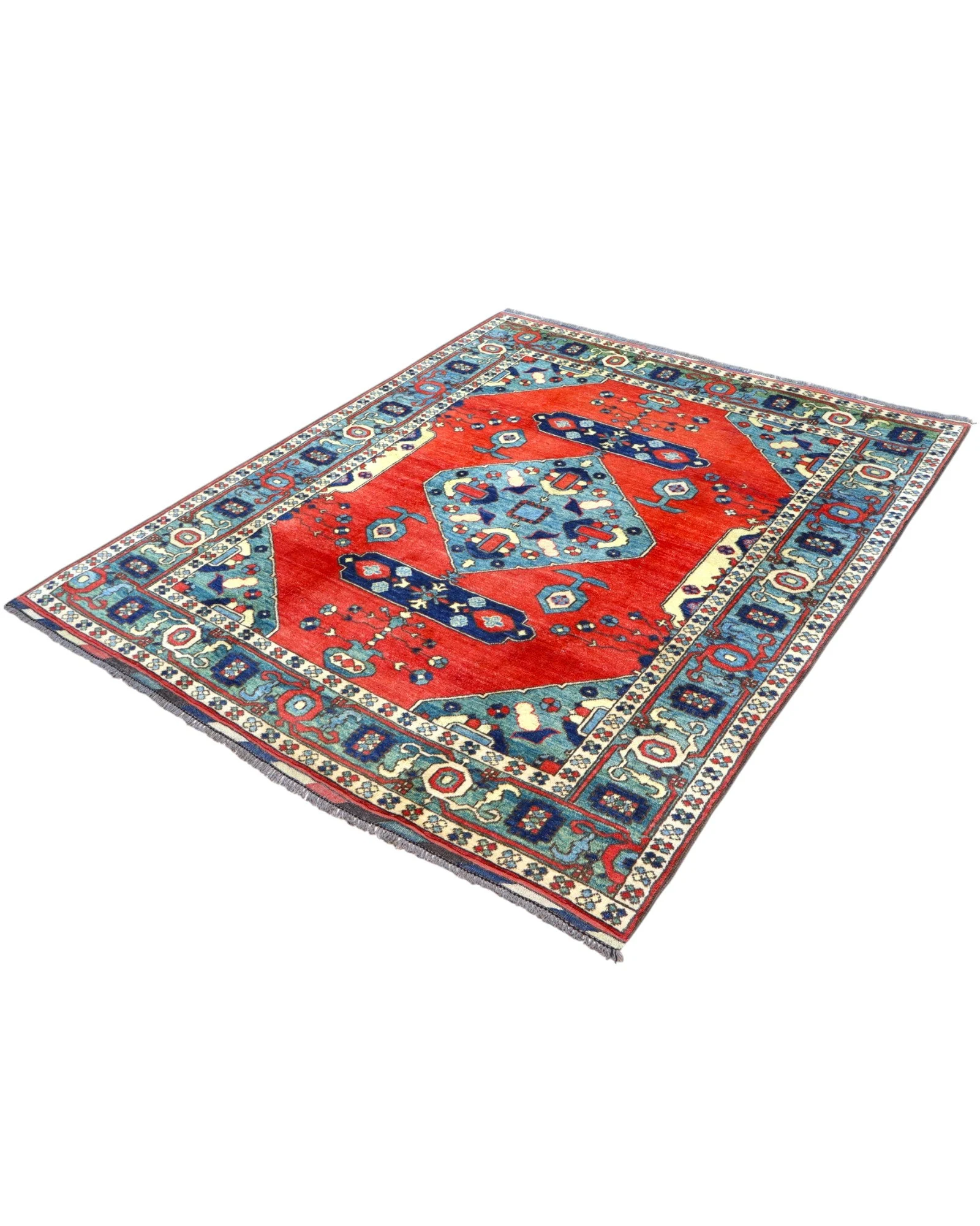 Kazak Orientteppich aus Afghanistan, 204 × 171 cm