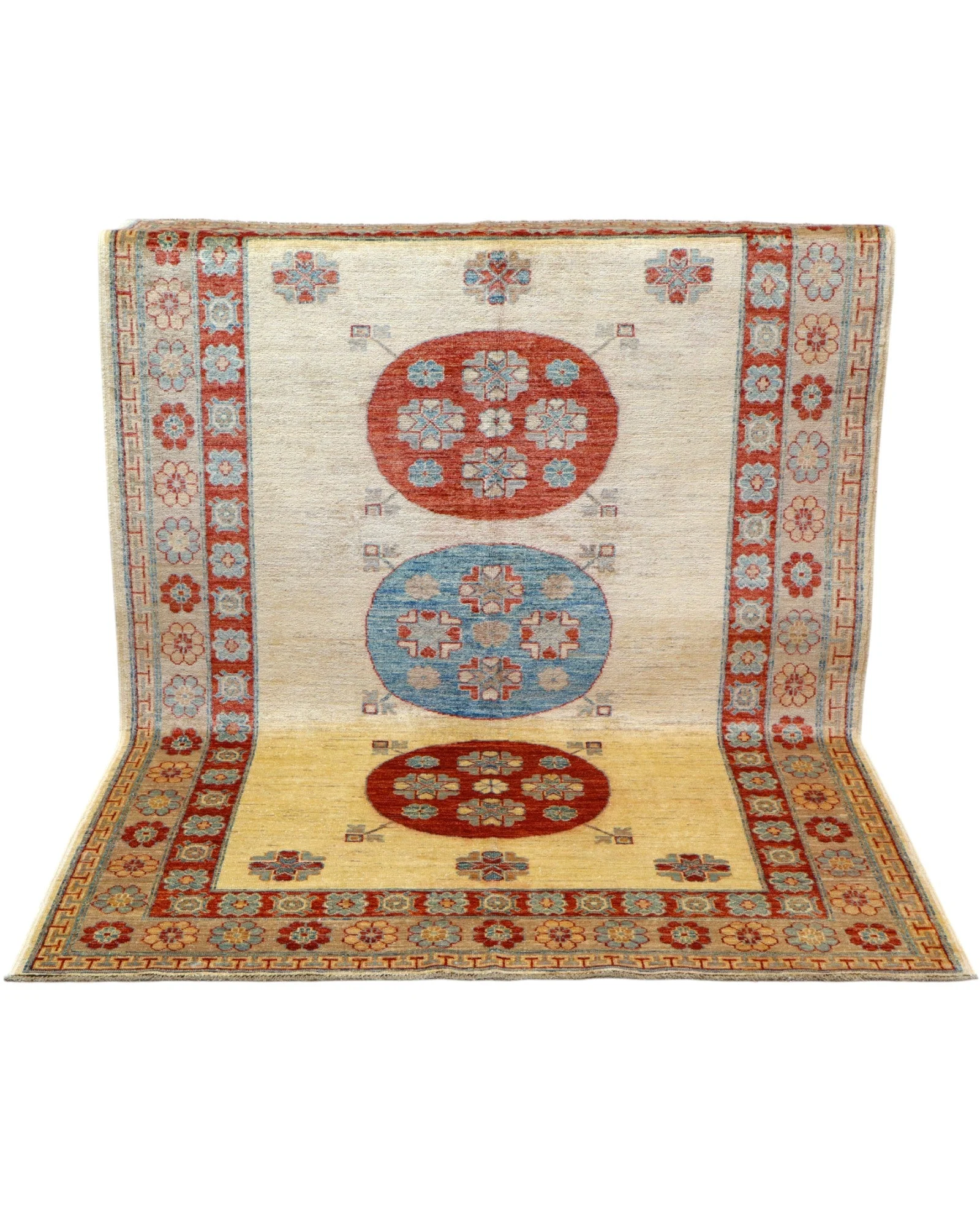 Handgeknüpfter Kazak Orientteppich, 200 × 146 cm, Wolle