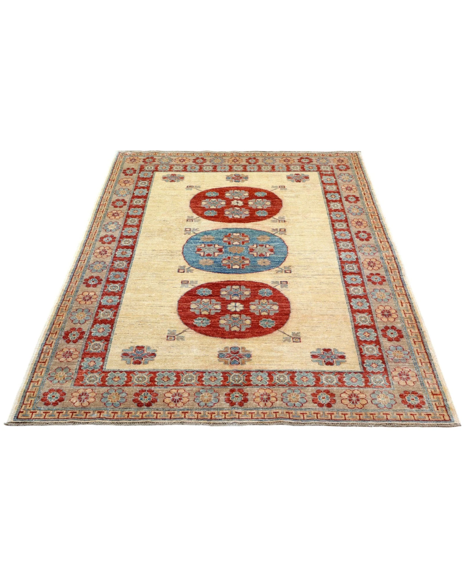Handgeknüpfter Kazak Orientteppich, 200 × 146 cm, Wolle