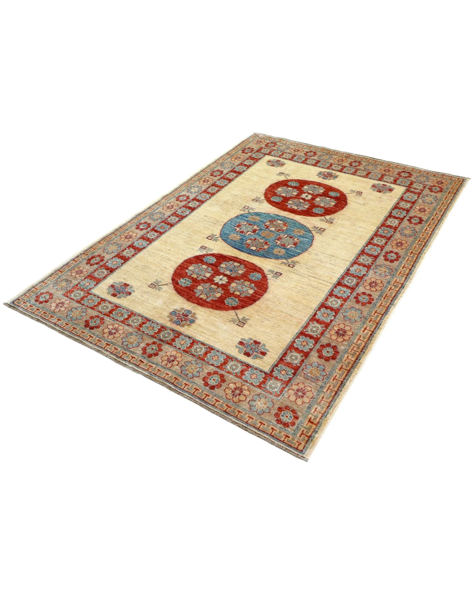 Handgeknüpfter Kazak Orientteppich, 200 × 146 cm, Wolle