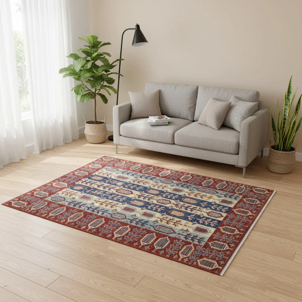 Handgeknüpfter Kazak Orientteppich 214 × 156 cm