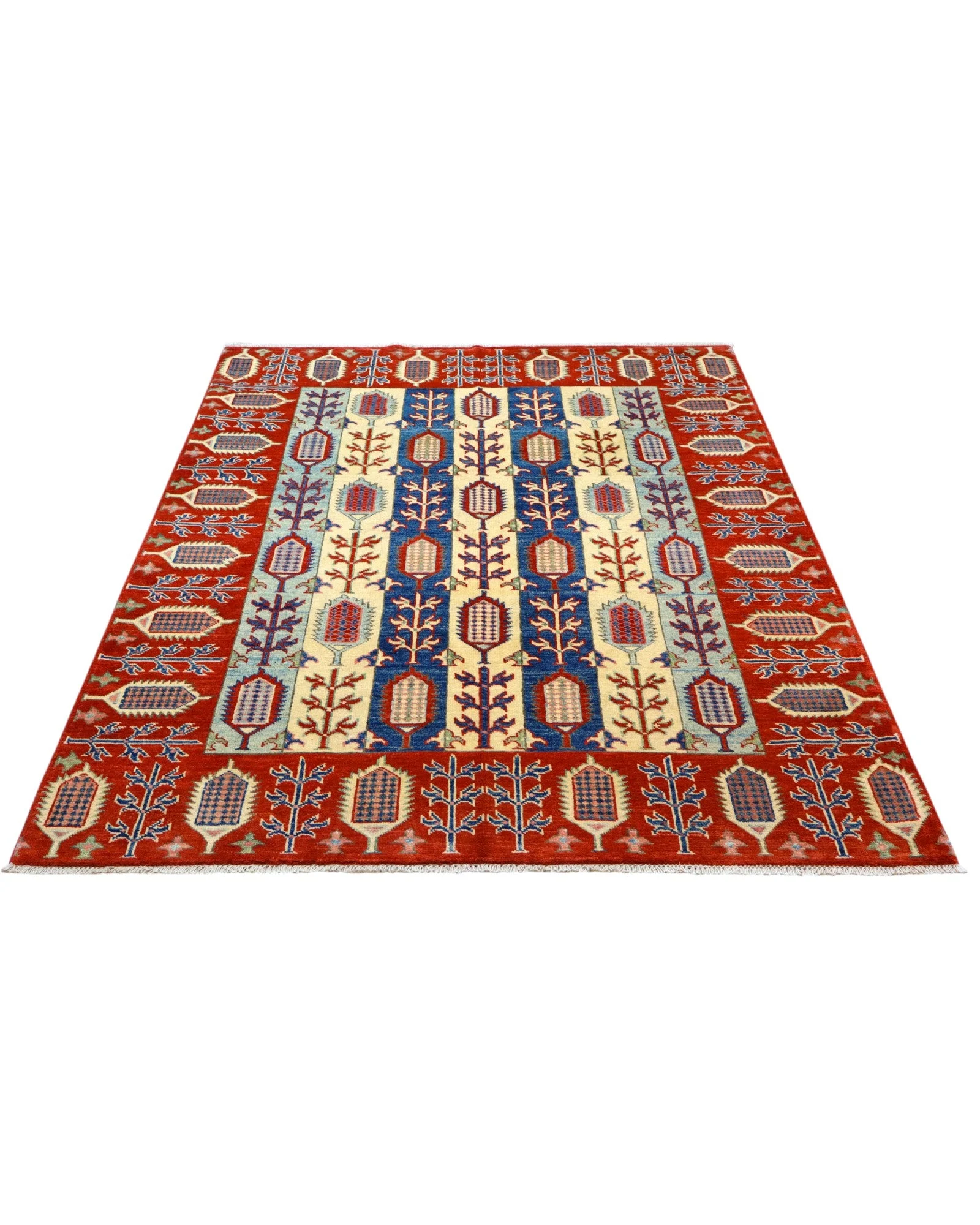 Handgeknüpfter Kazak Orientteppich 214 × 156 cm
