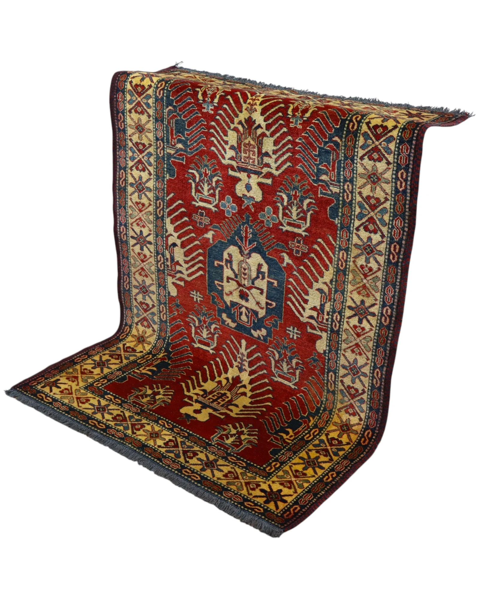 Kazak Orientteppich aus Afghanistan, 173 × 120 cm