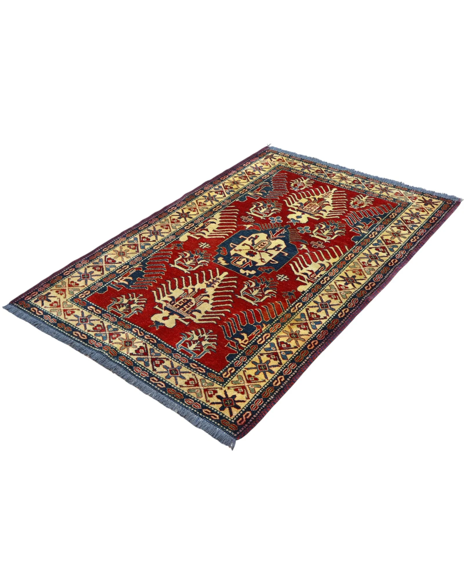Kazak Orientteppich aus Afghanistan, 173 × 120 cm