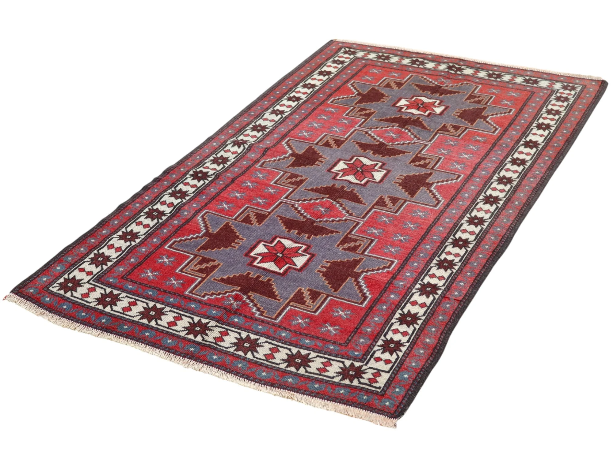 orientteppich-kazak-181-x-113-cm-schurwolle-handgeknupft-19 Handgeknüpfter Kazak Orientteppich 181 × 113 cm