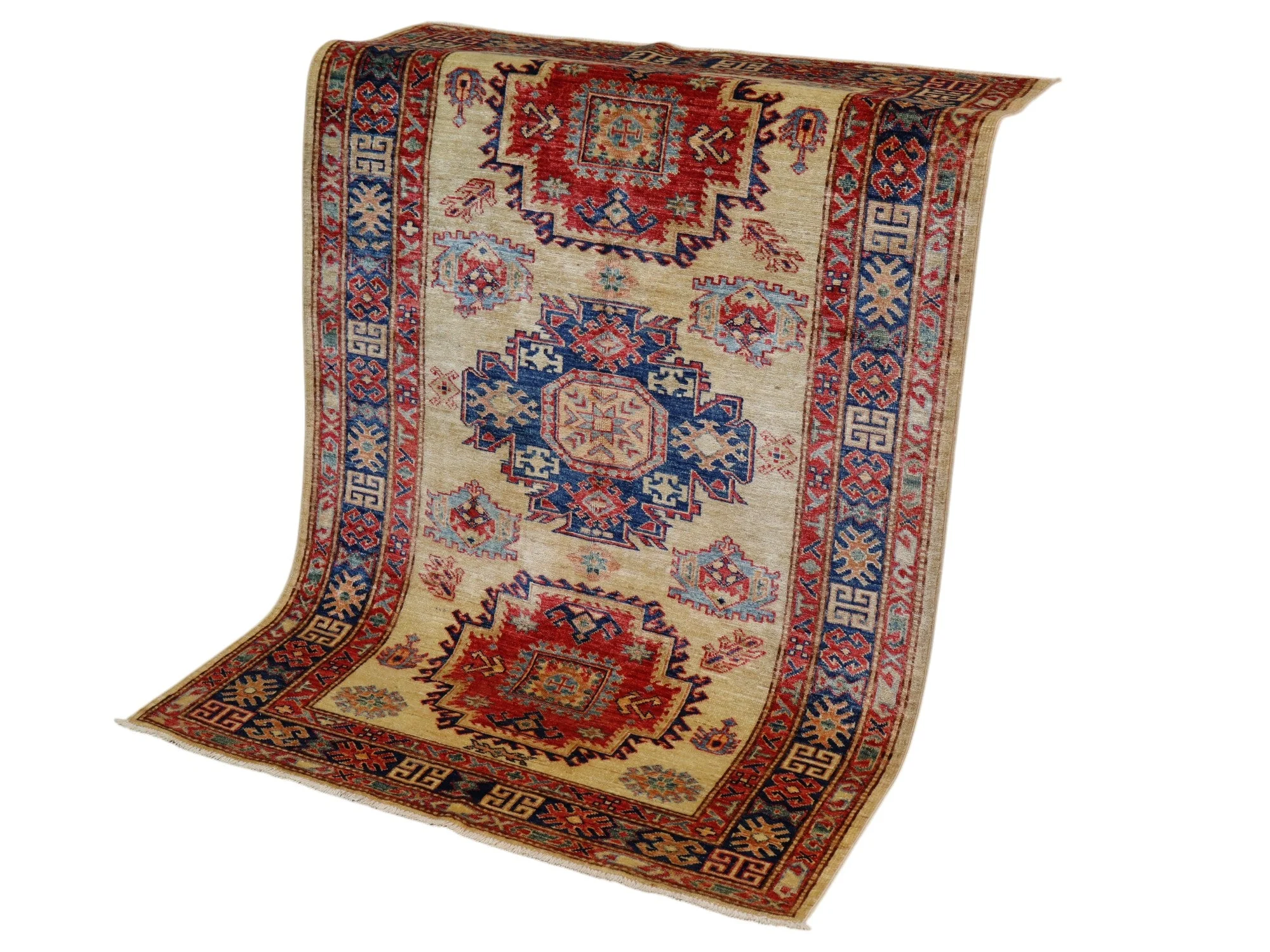 Handgeknüpfter Kazak Orientteppich, 171 × 117 cm, Wolle