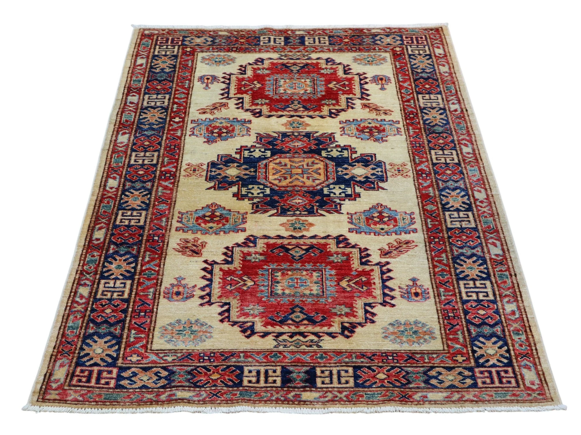 Handgeknüpfter Kazak Orientteppich, 171 × 117 cm, Wolle