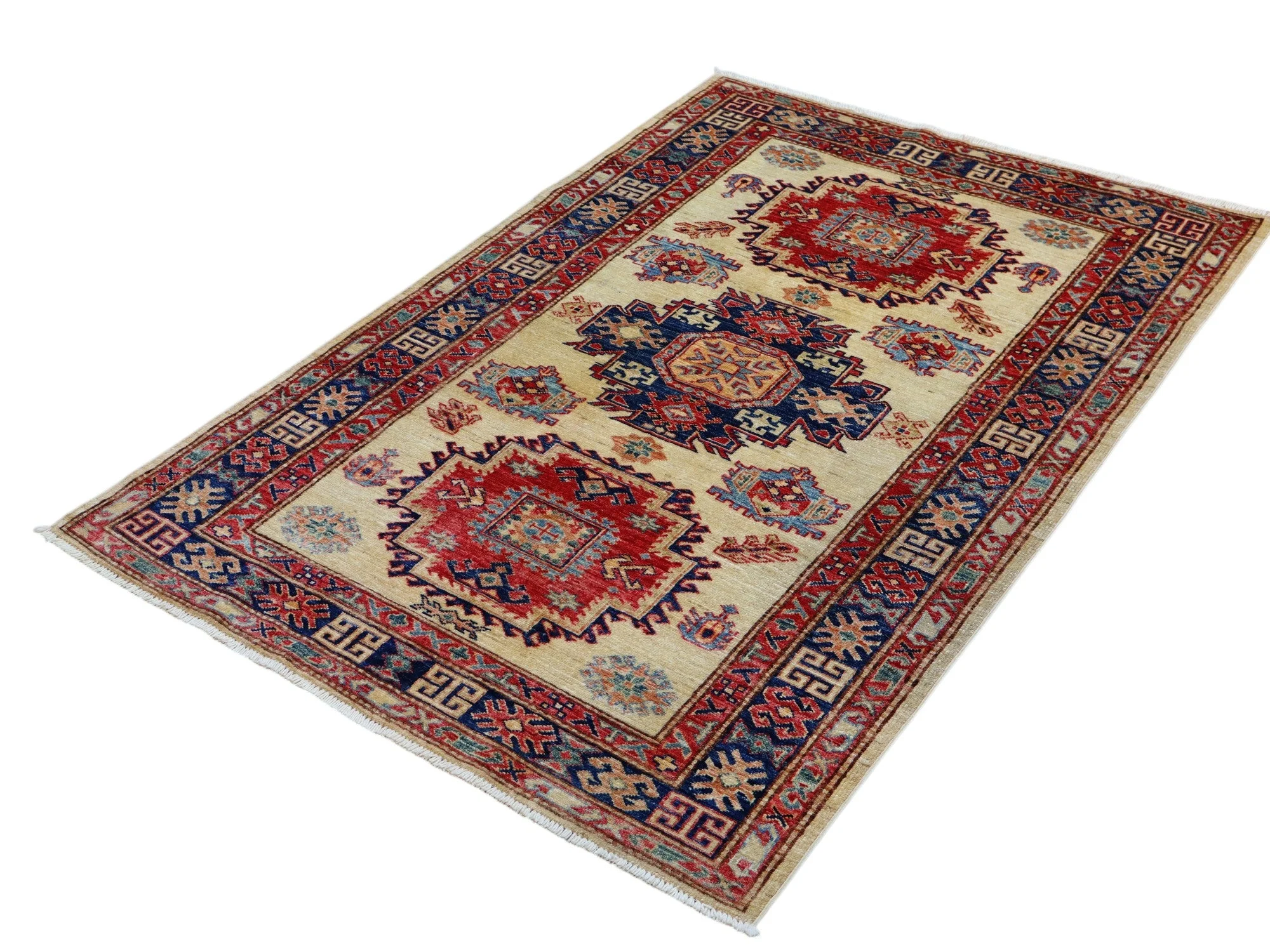 Handgeknüpfter Kazak Orientteppich, 171 × 117 cm, Wolle