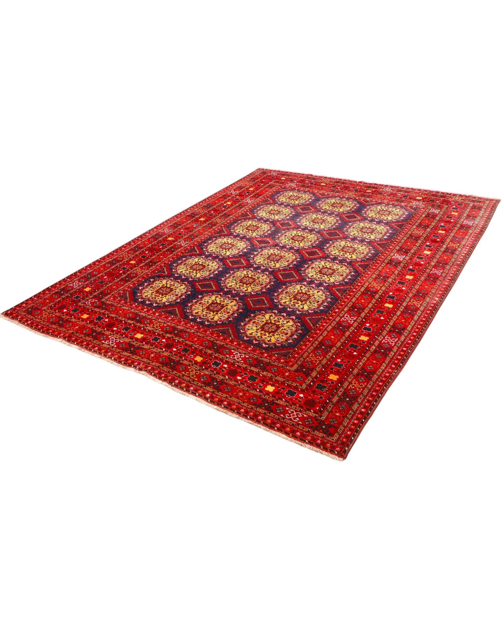 Handgeknüpfter Turkmen Orientteppich 303 × 232 cm