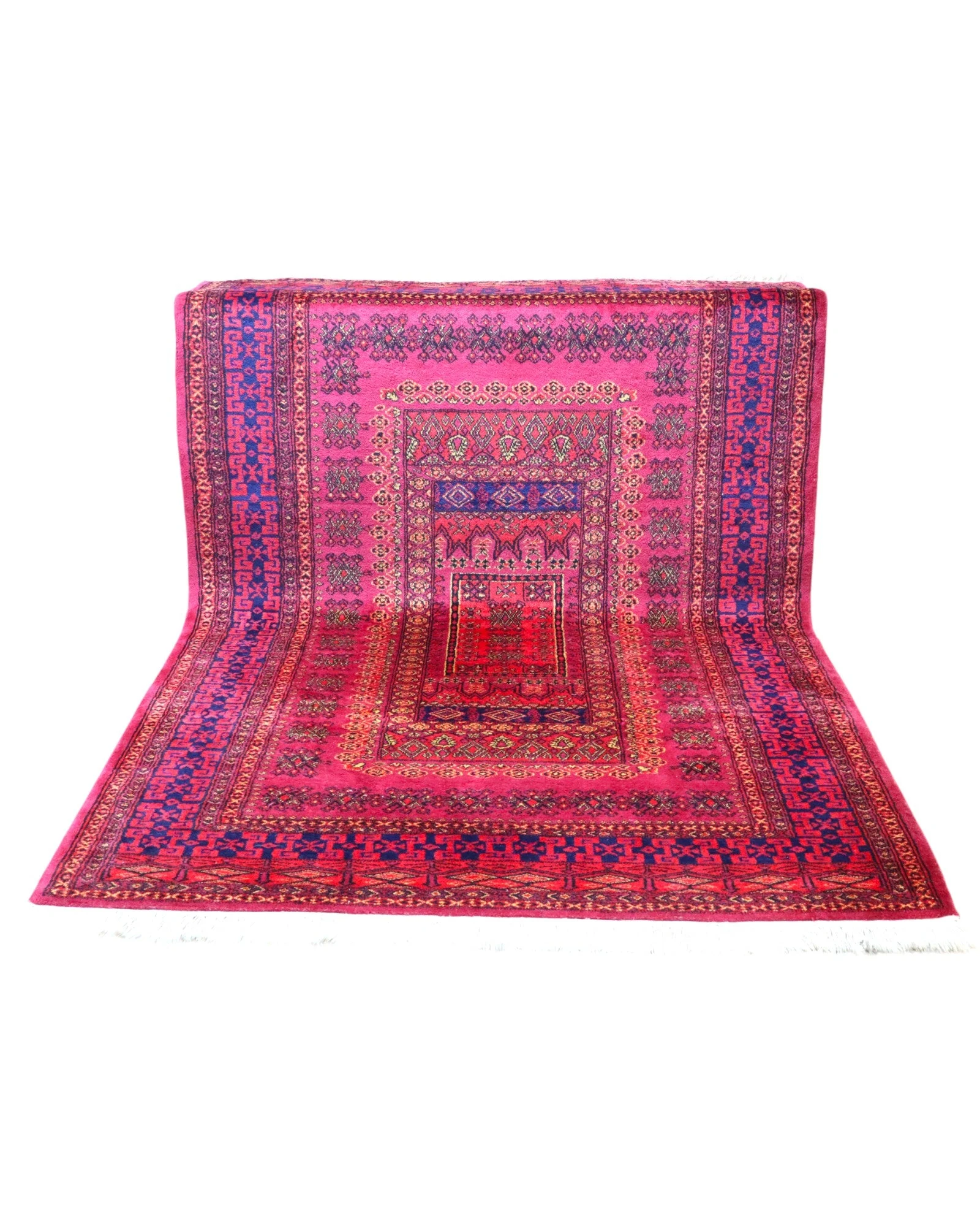 Turkmen Orientteppich 278 × 185 cm aus Wolle, handgeknüpft
