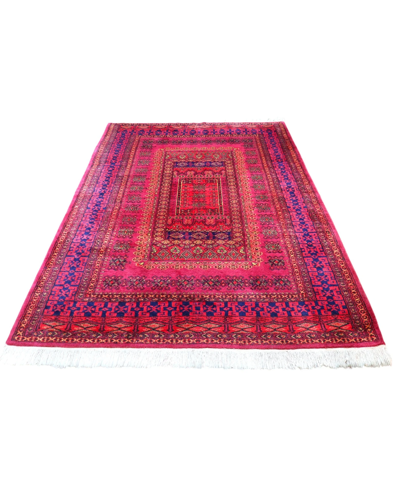 Turkmen Orientteppich 278 × 185 cm aus Wolle, handgeknüpft